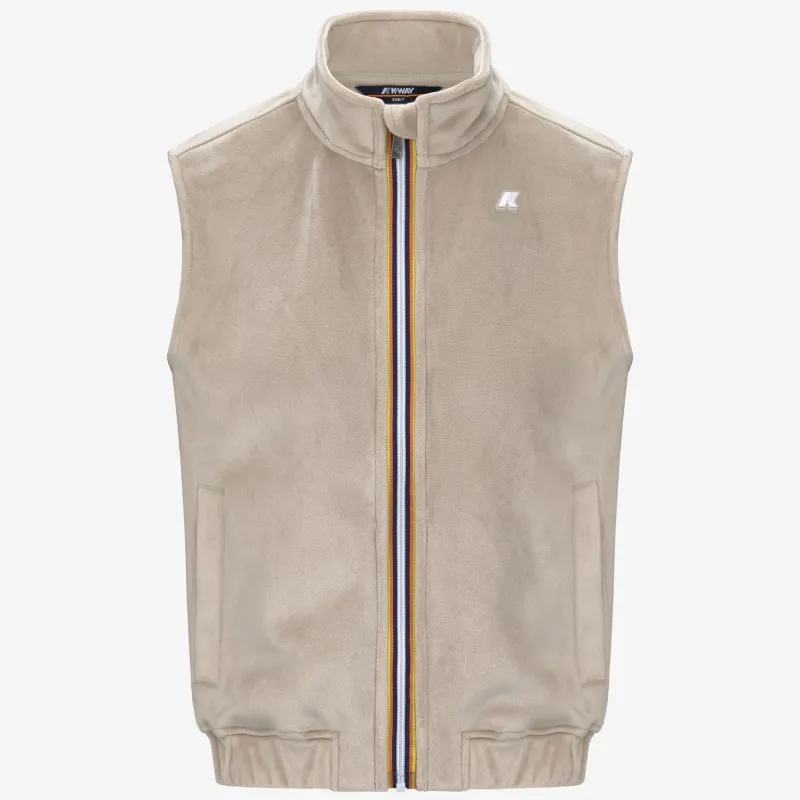 VIVIELME VELOUR POLAR - Fleece - Vest - Woman - Beige Cashmere-Beige Cashmere made by K-Way