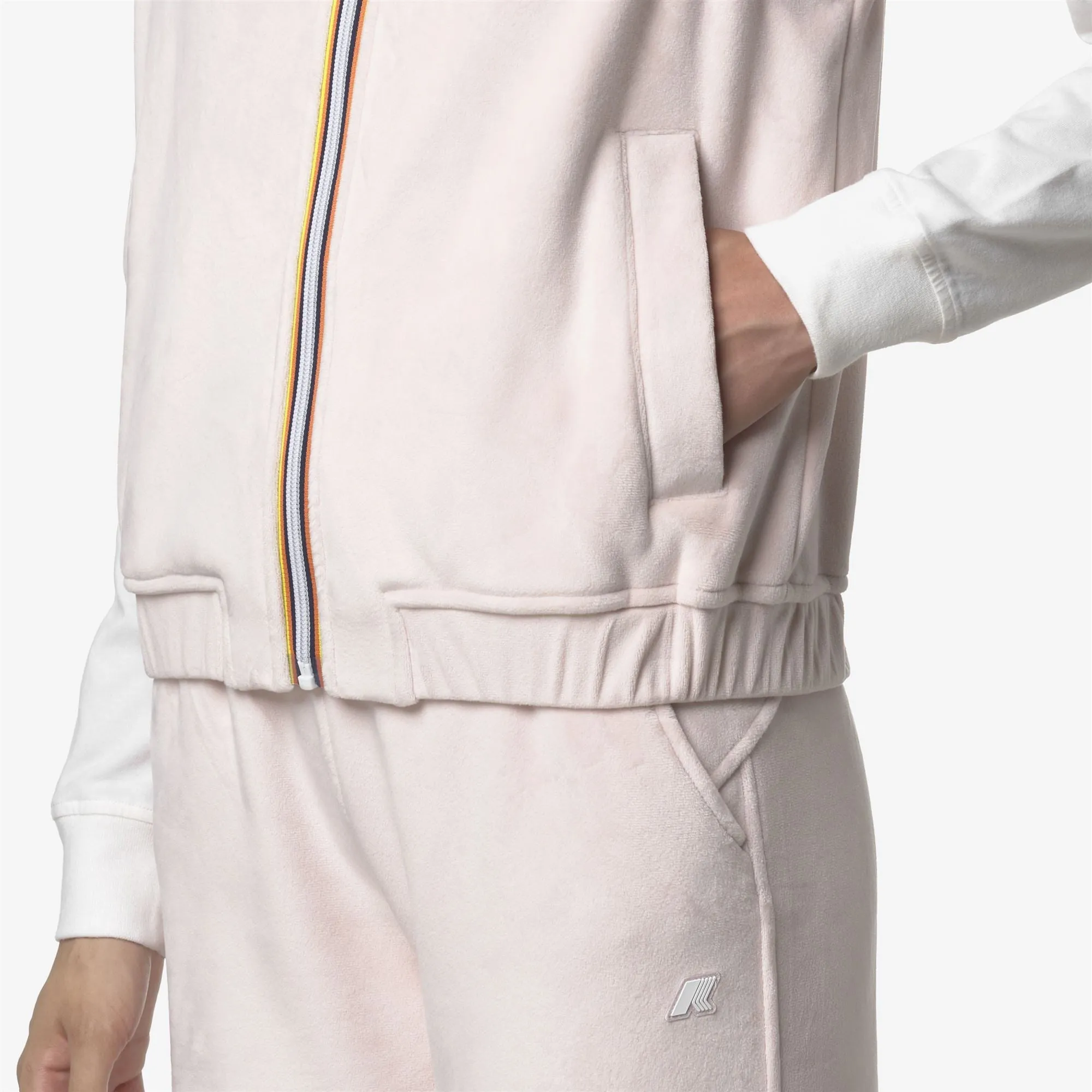 VIVIELME VELOUR POLAR - Fleece - Vest - Woman - Rose Hushed-Rose Hushed-Rose Hushed sold by K-Way product image thumbnail 2