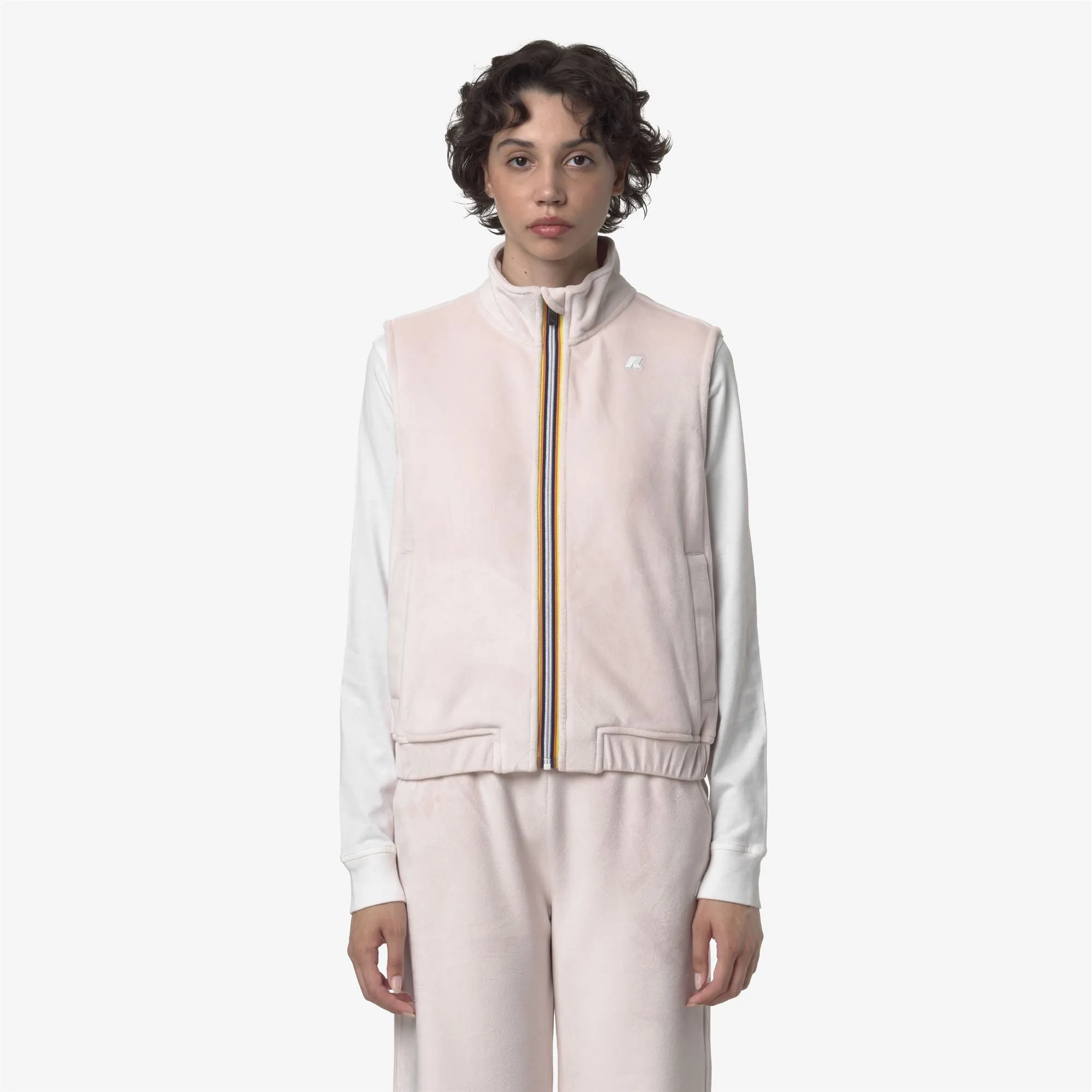 VIVIELME VELOUR POLAR - Fleece - Vest - Woman - Rose Hushed-Rose Hushed-Rose Hushed sold by K-Way product image thumbnail 3