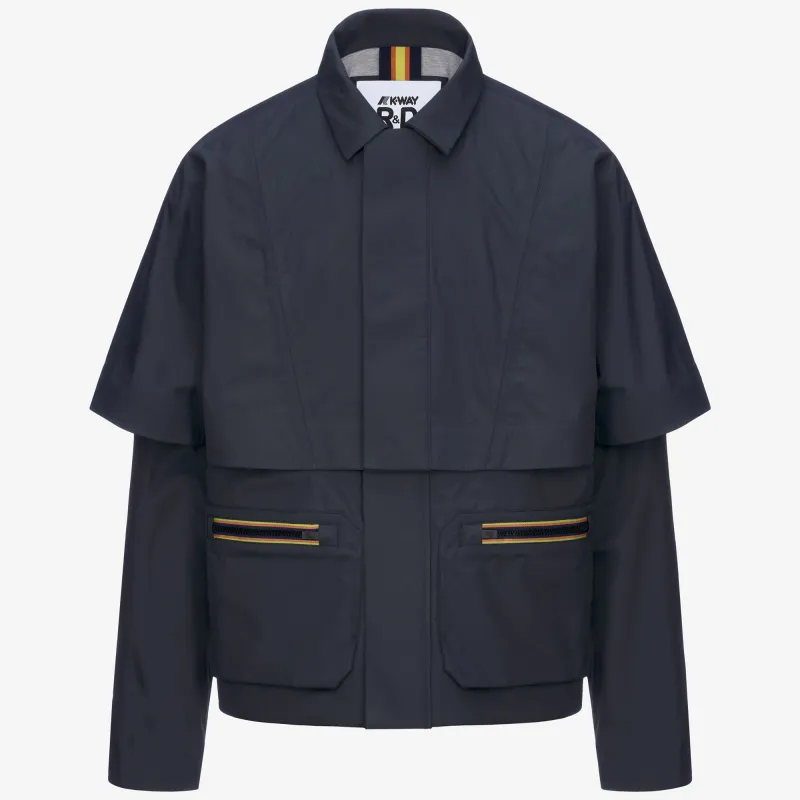 CLAF 4.0 WOOL JERSEY - Jackets - Short - Man - Blue Night made by K-Way