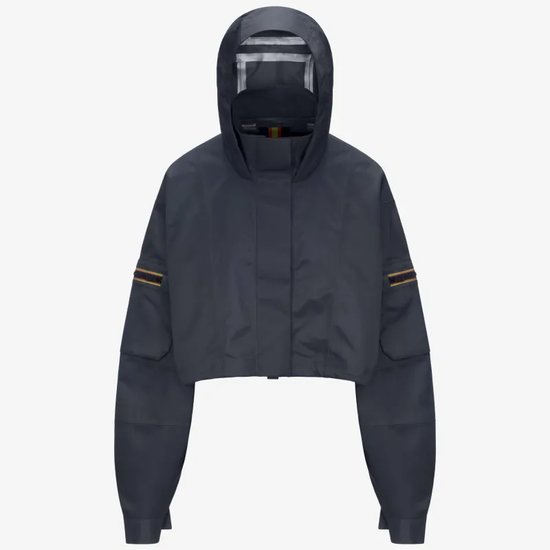 JAXIE TECH SHINY TWILL - Jackets - Short - Woman - Blue Night made by K-Way