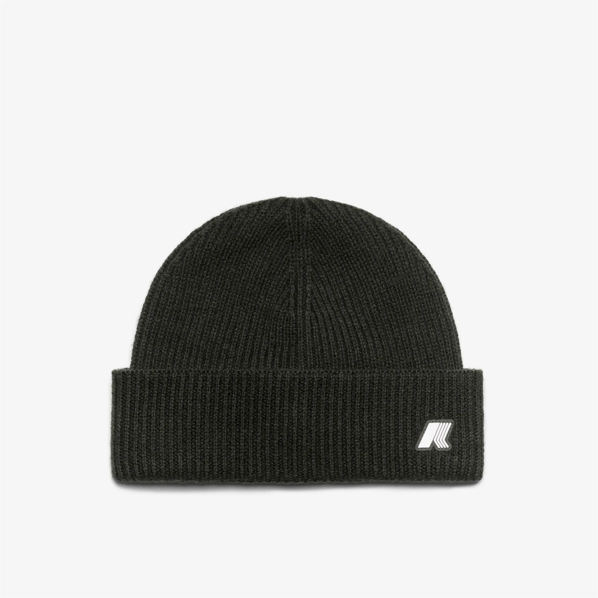 BRICE CARDIGAN STITCH WOOL - Headwear - Hat - Unisex - Green Blackish Melange sold by K-Way