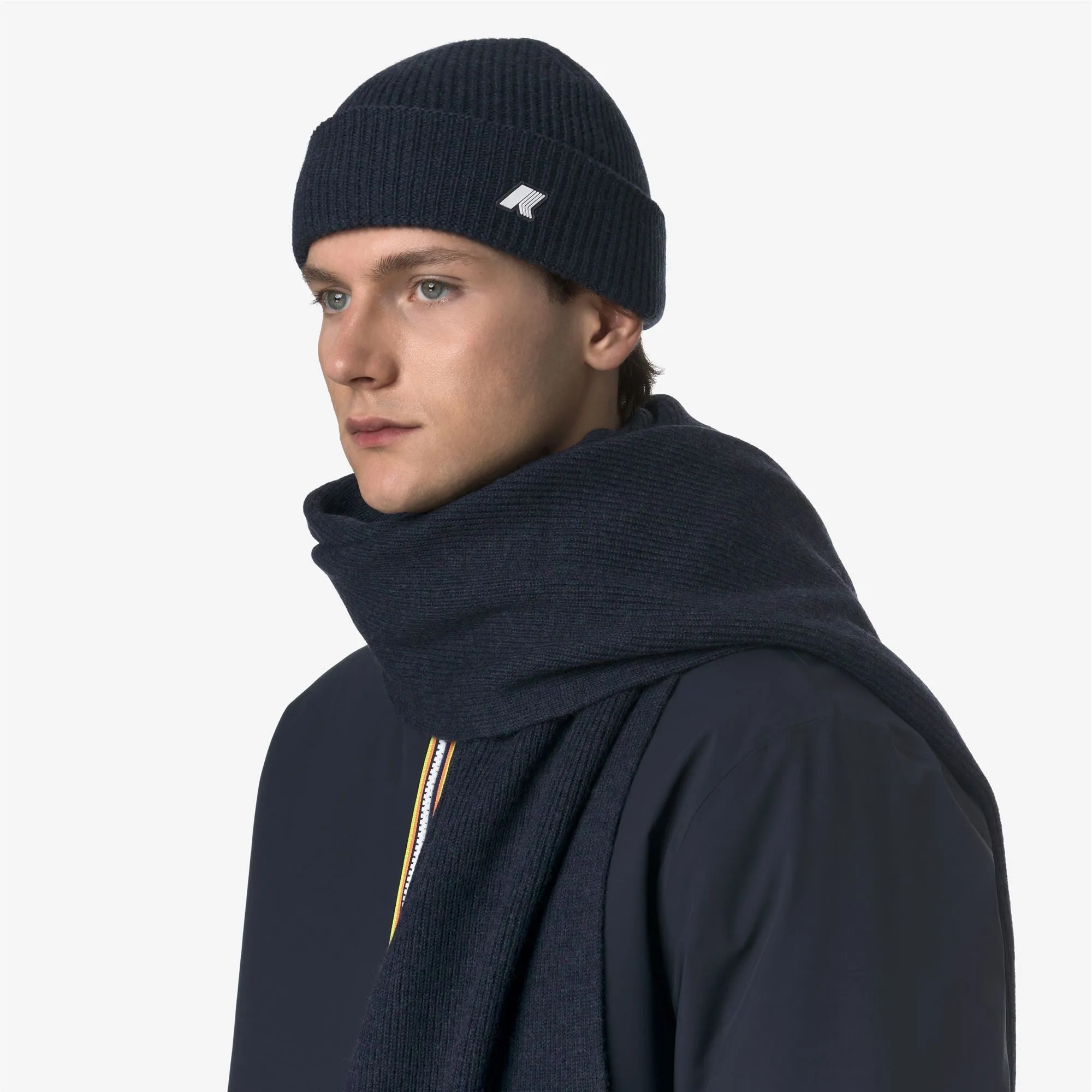 BRICE CARDIGAN STITCH WOOL - Headwear - Hat - Unisex - Blue Airforce Mel sold by K-Way product image thumbnail 2