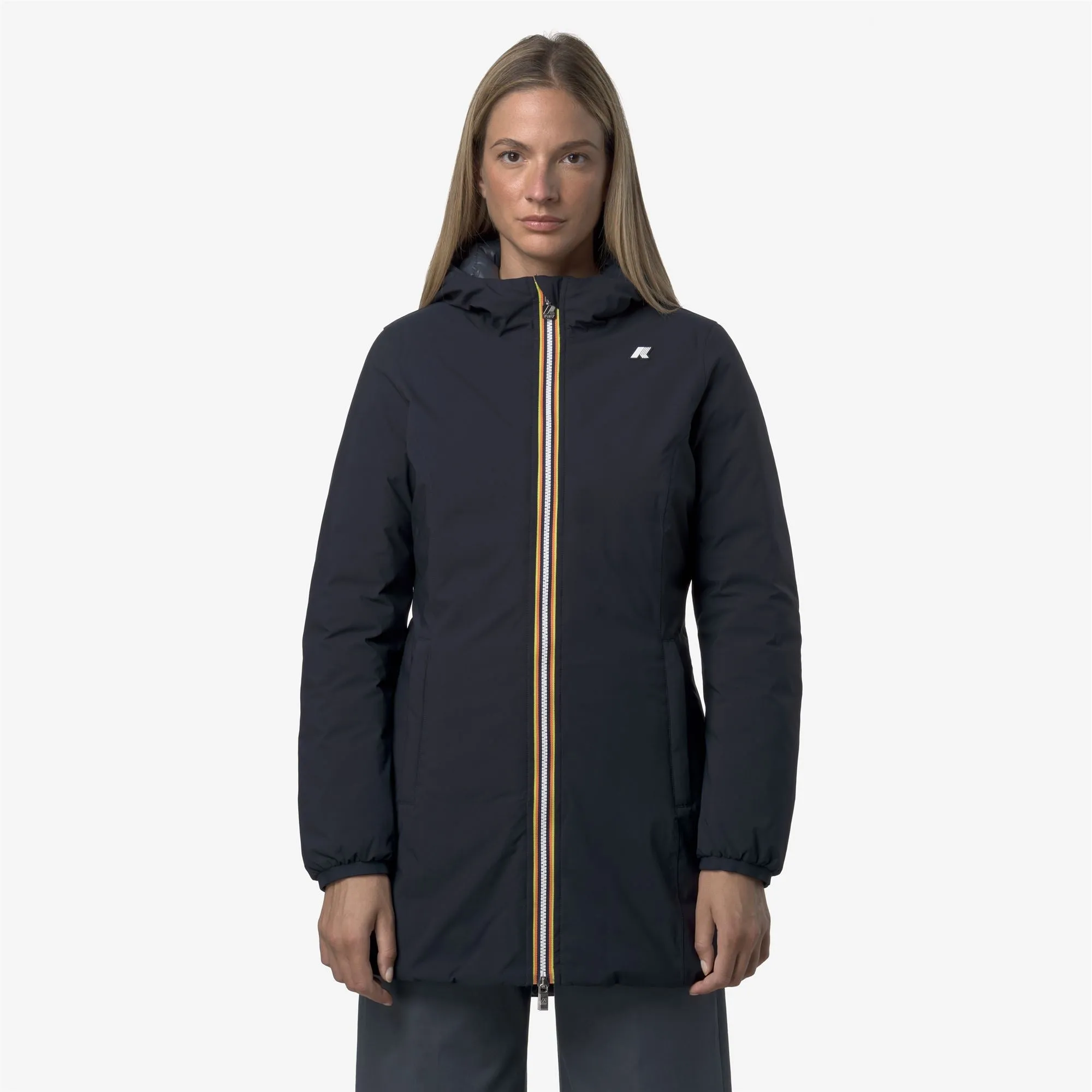 DENISE ST THERMO DOUBLE - Jackets - 3/4 Length - Woman - Blue Depth-Blue Airforce sold by K-Way product image thumbnail 4