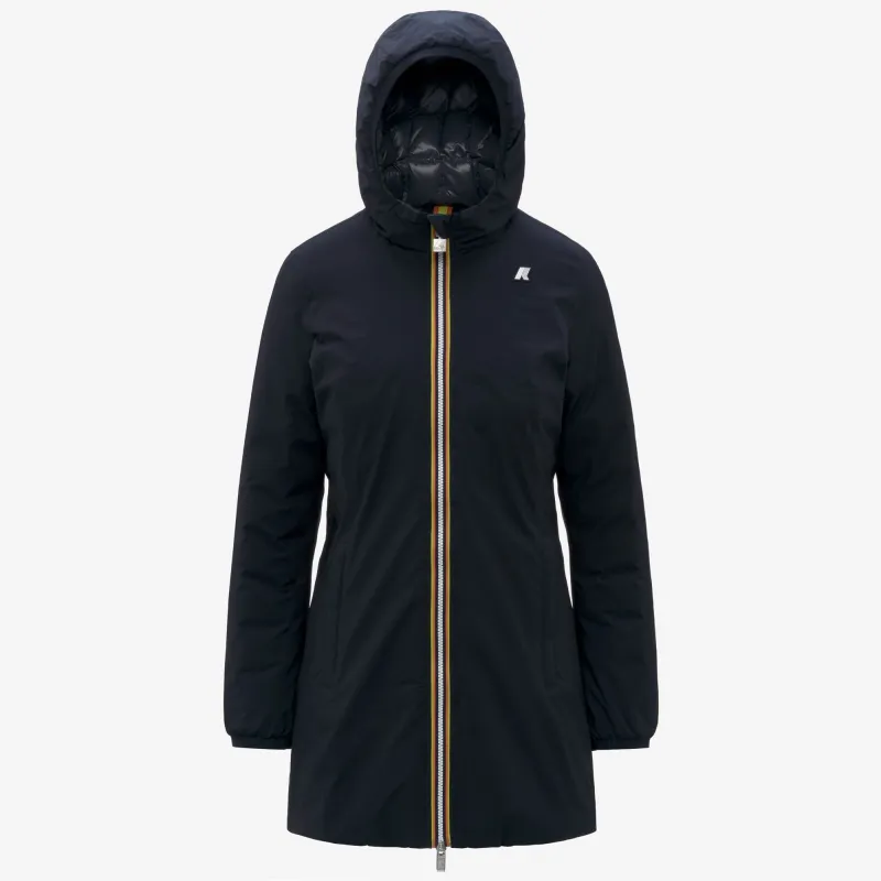 DENISE ST THERMO DOUBLE - Jackets - 3/4 Length - Woman - Blue Depth-Blue Airforce made by K-Way