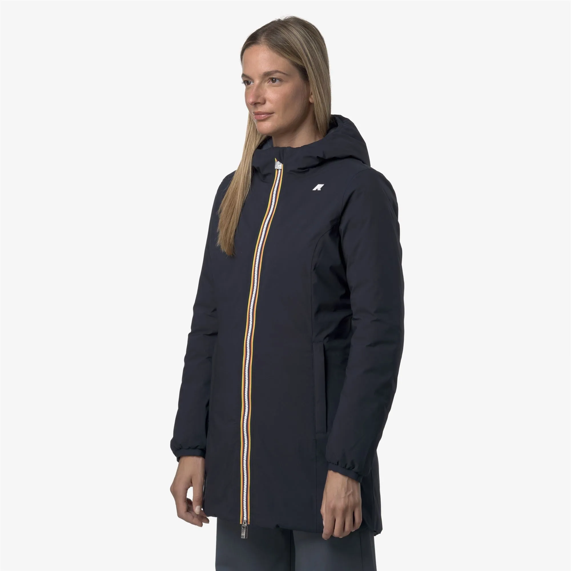 DENISE ST THERMO DOUBLE - Jackets - 3/4 Length - Woman - Blue Depth-Blue Airforce sold by K-Way product image thumbnail 5