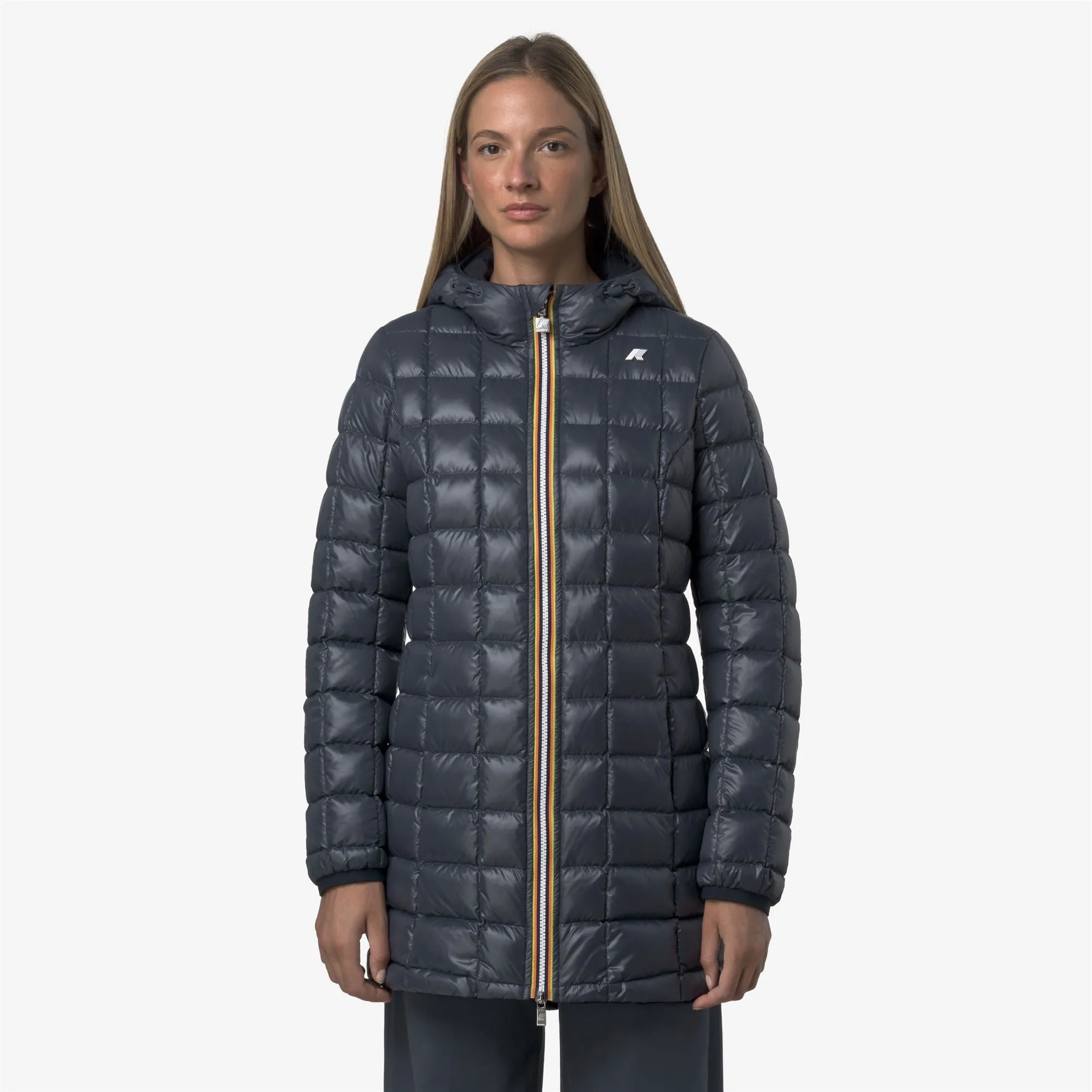 DENISE ST THERMO DOUBLE - Jackets - 3/4 Length - Woman - Blue Depth-Blue Airforce sold by K-Way product image thumbnail 3