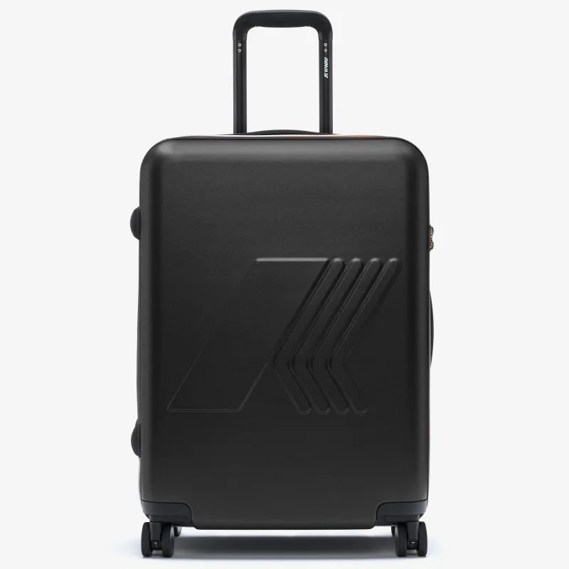 EUDOXIEUR LOGO - Luggage Bags - Trolley - UNISEX - Black Pure sold by K-Way