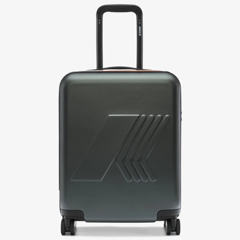 EUDOXIE LOGO - Luggage Bags - Trolley - UNISEX - GREEN BLACKISH sold by K-Way