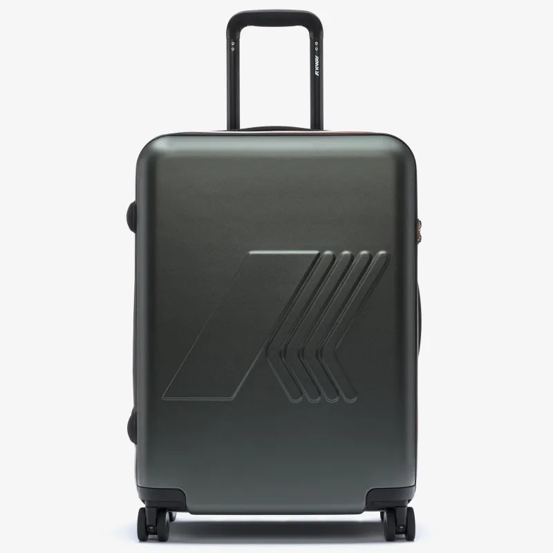 EUDOXIEUR LOGO - Luggage Bags - Trolley - UNISEX - GREEN BLACKISH sold by K-Way