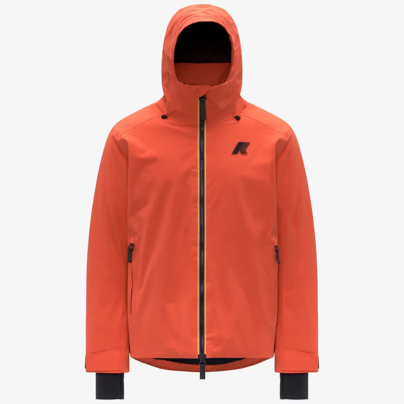 LESARCS 2L TWILL - Jackets - Mid - Man - Orange Fiesta made by K-Way