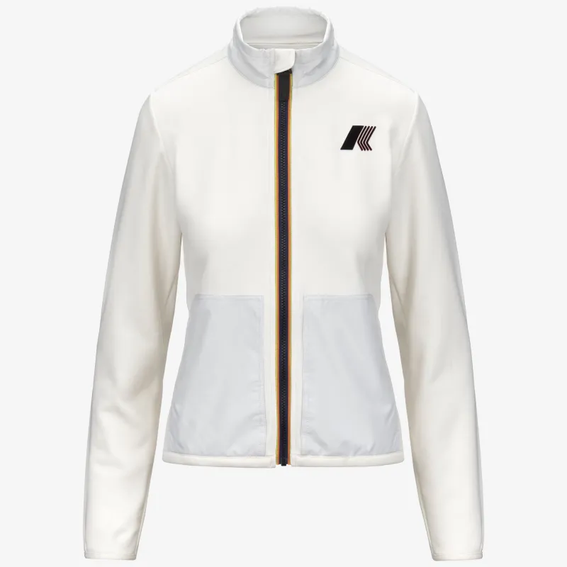 BRESSE POLAR - Fleece - Jacket - Woman - White Gardenia made by K-Way