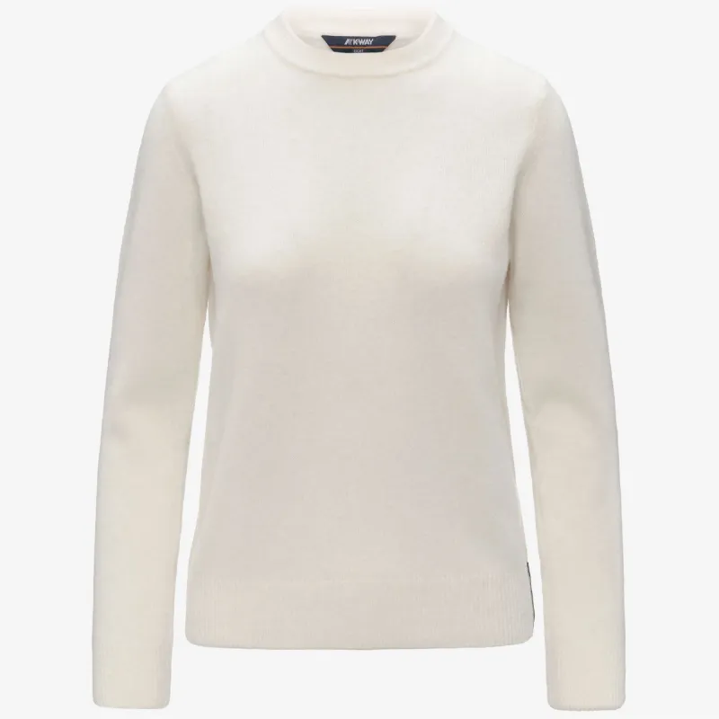 CLARISSE WOOL STRETCH - Knitwear - Pull Over - Woman - White Gardenia made by K-Way