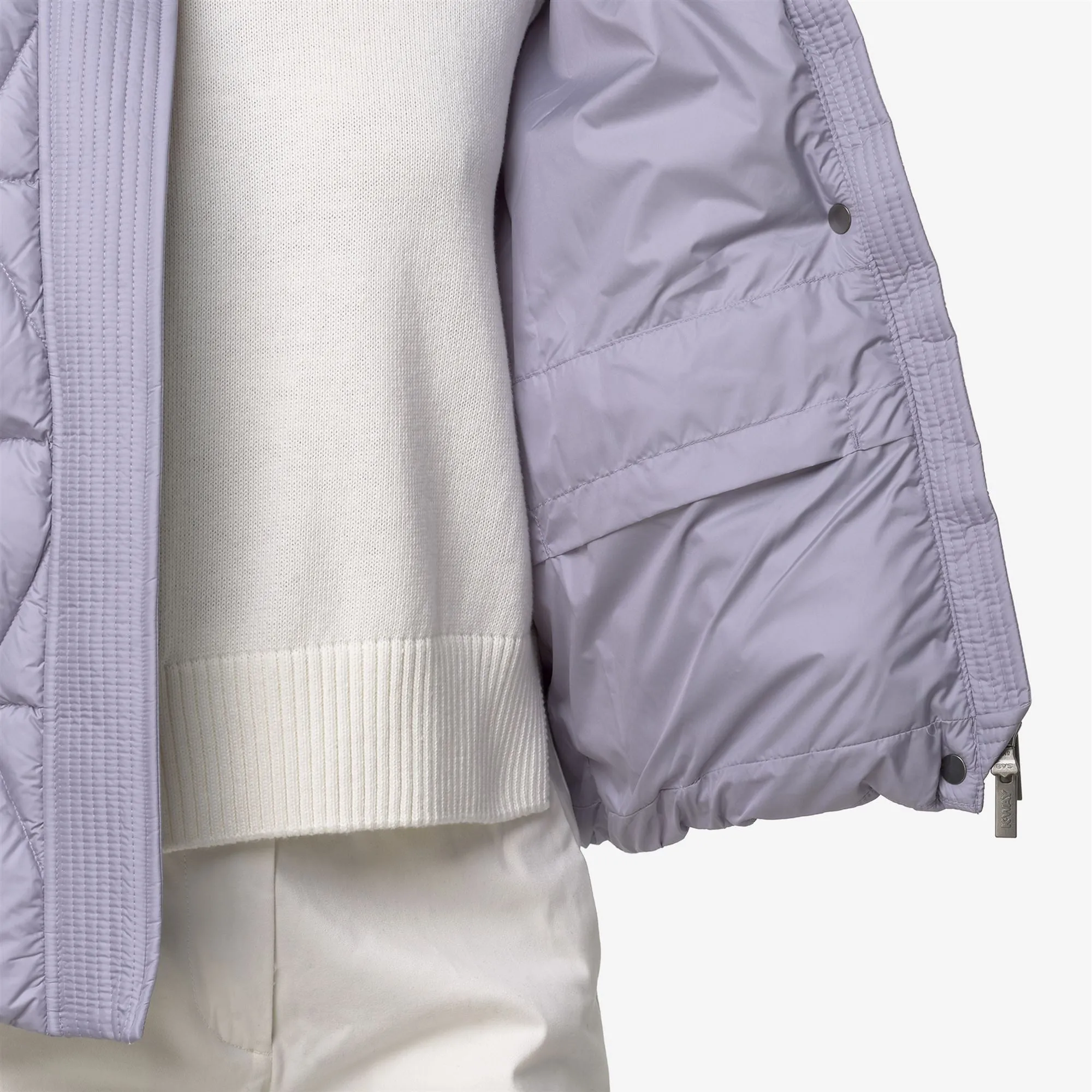 LETHILLE THERMO MICROFIBER - Jackets - Short - WOMAN - Violet Lavander Combo sold by K-Way product image thumbnail 2