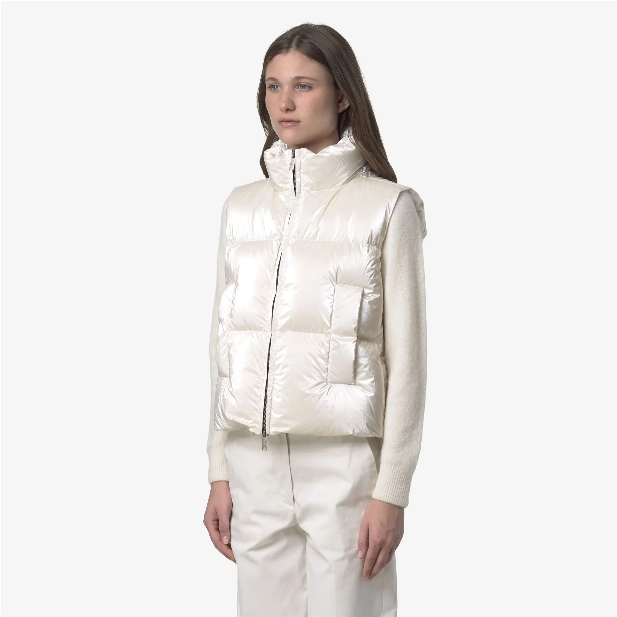 THILLE THERMO PEARLY - Jackets - Vest - WOMAN - White Gardenia Combo sold by K-Way product image thumbnail 4