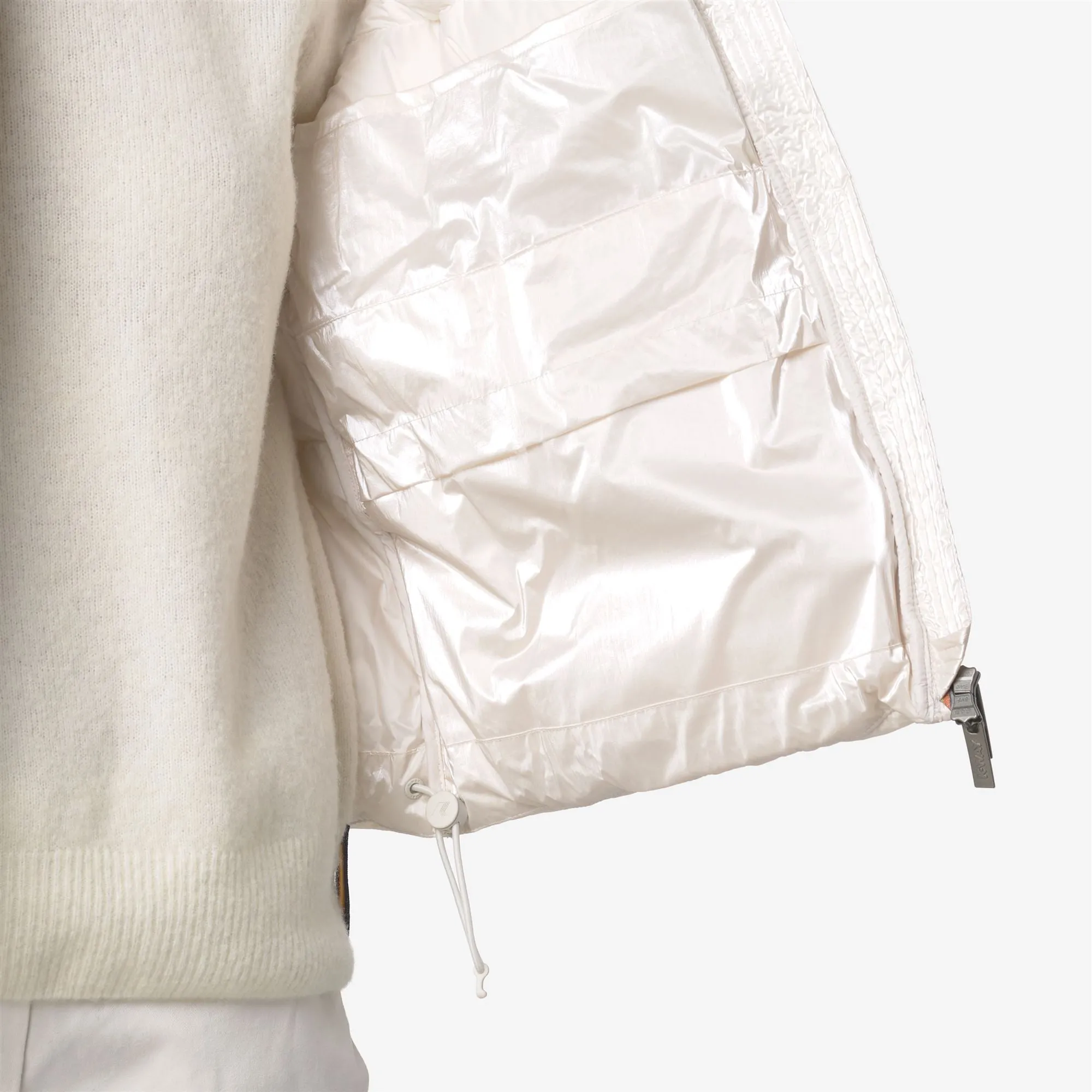 THILLE THERMO PEARLY - Jackets - Vest - WOMAN - White Gardenia Combo sold by K-Way product image thumbnail 2