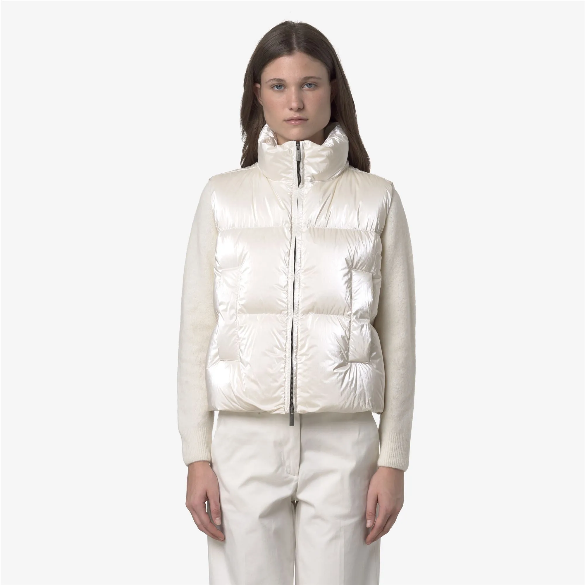 THILLE THERMO PEARLY - Jackets - Vest - WOMAN - White Gardenia Combo sold by K-Way product image thumbnail 3