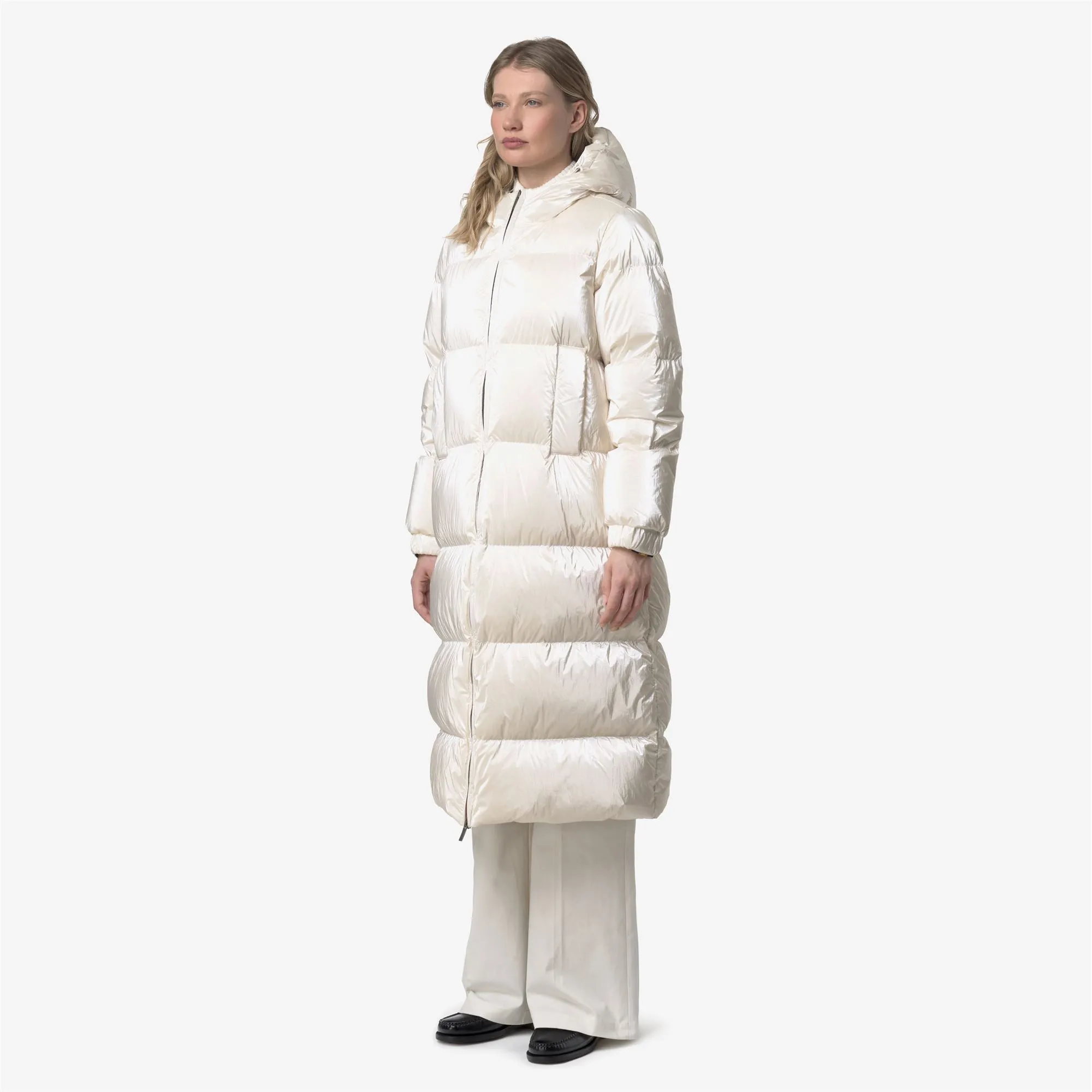 RUENNE THERMO PEARLY - Jackets - Long - WOMAN - White Gardenia Combo sold by K-Way product image thumbnail 4