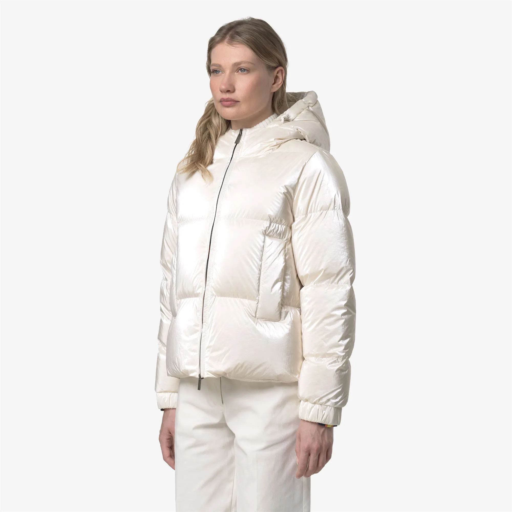 LETHILLE THERMO PEARLY - Jackets - Short - WOMAN - White Gardenia Combo sold by K-Way product image thumbnail 4