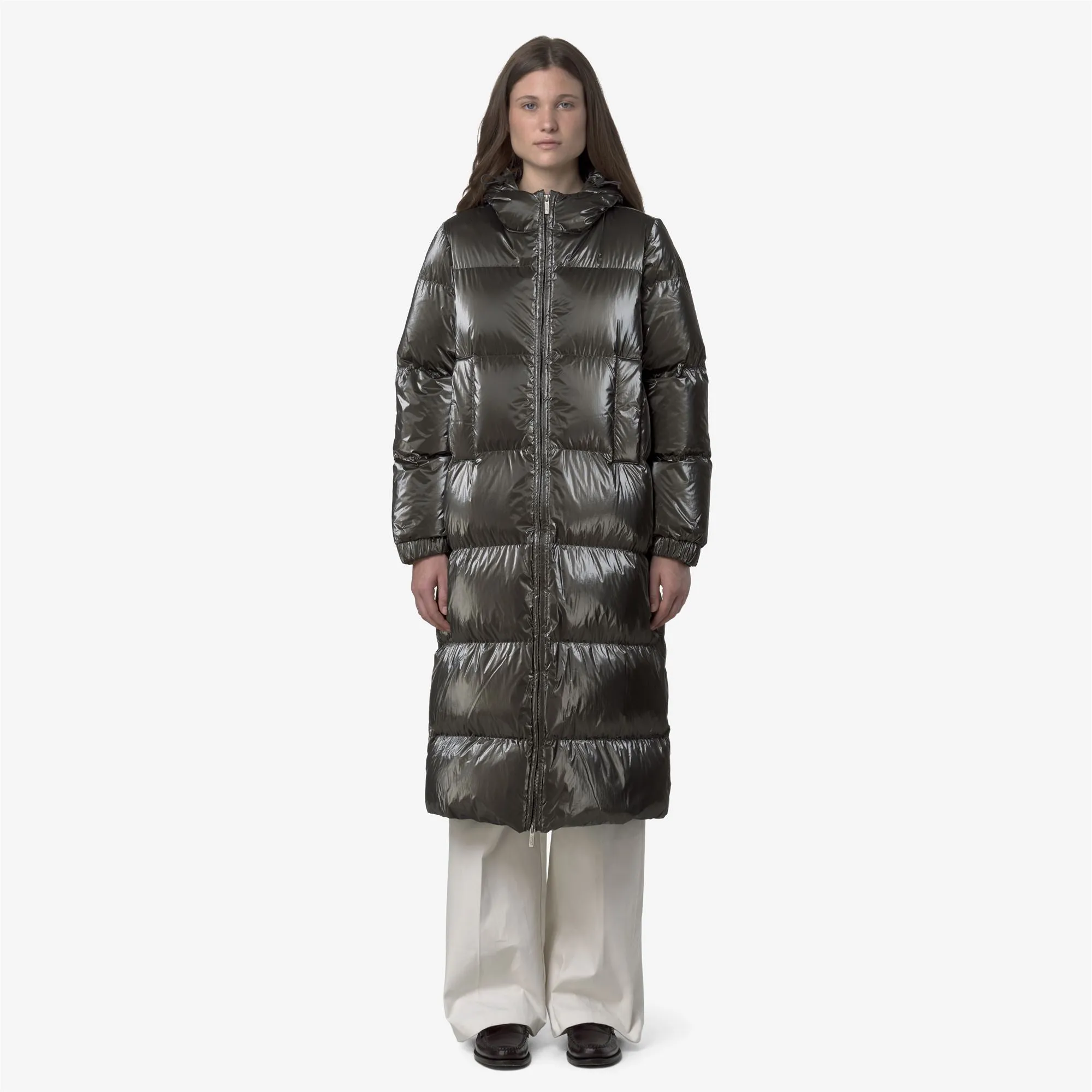 RUENNE THERMO PEARLY - Jackets - Long - WOMAN - Black Olive Combo sold by K-Way product image thumbnail 3
