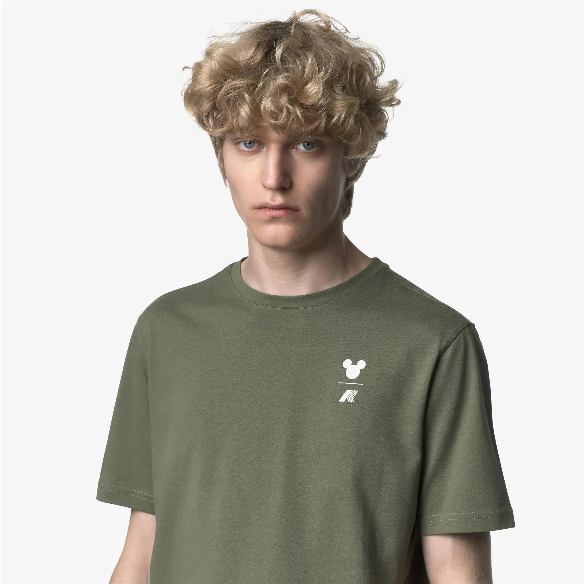 ODOM JERSEY MICKEY - T-Shirts & Top - T-Shirt - Man - Green Lichen-White-Green Lichen-White sold by K-Way product image thumbnail 3