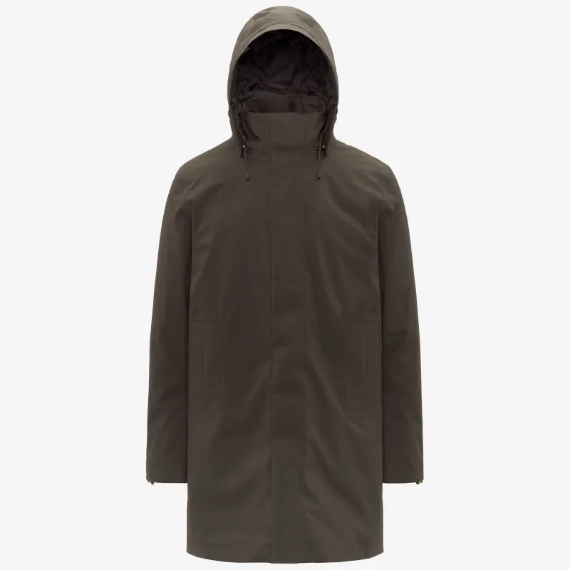 THOMAL BONDED PADDED - Jackets - 3/4 Length - Man - Black Olive Combo-Black Olive sold by K-Way