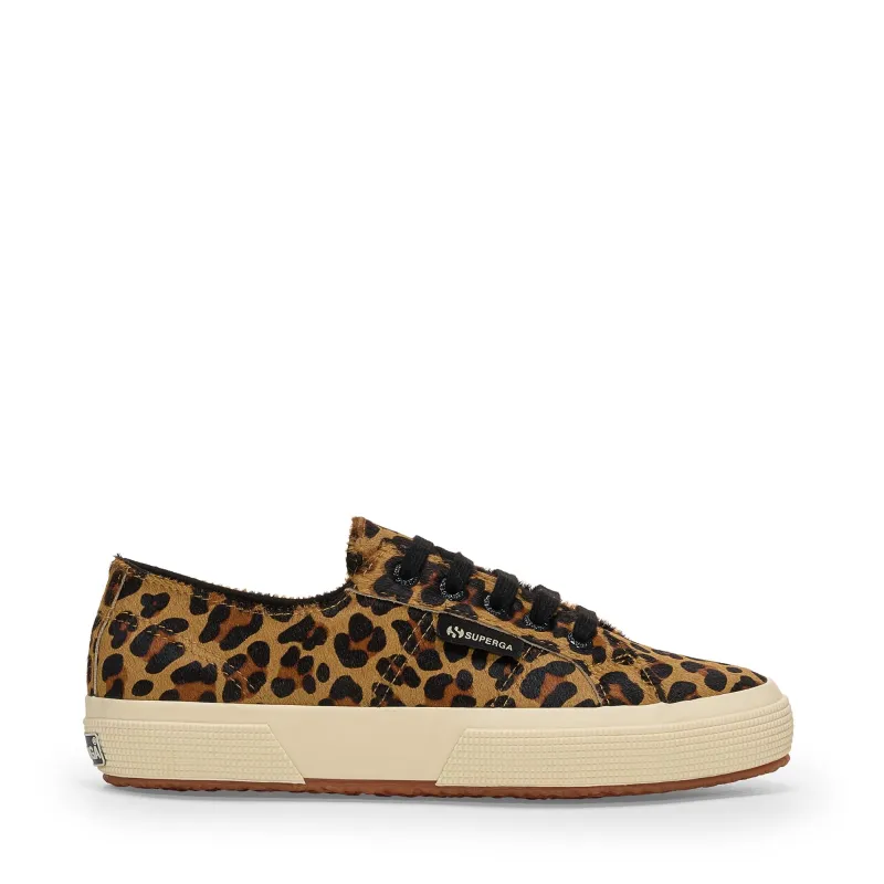2750 CALFHAIR - Le Superga - Low Cut - WOMAN - Leopard Print-OffWhite made by K-Way