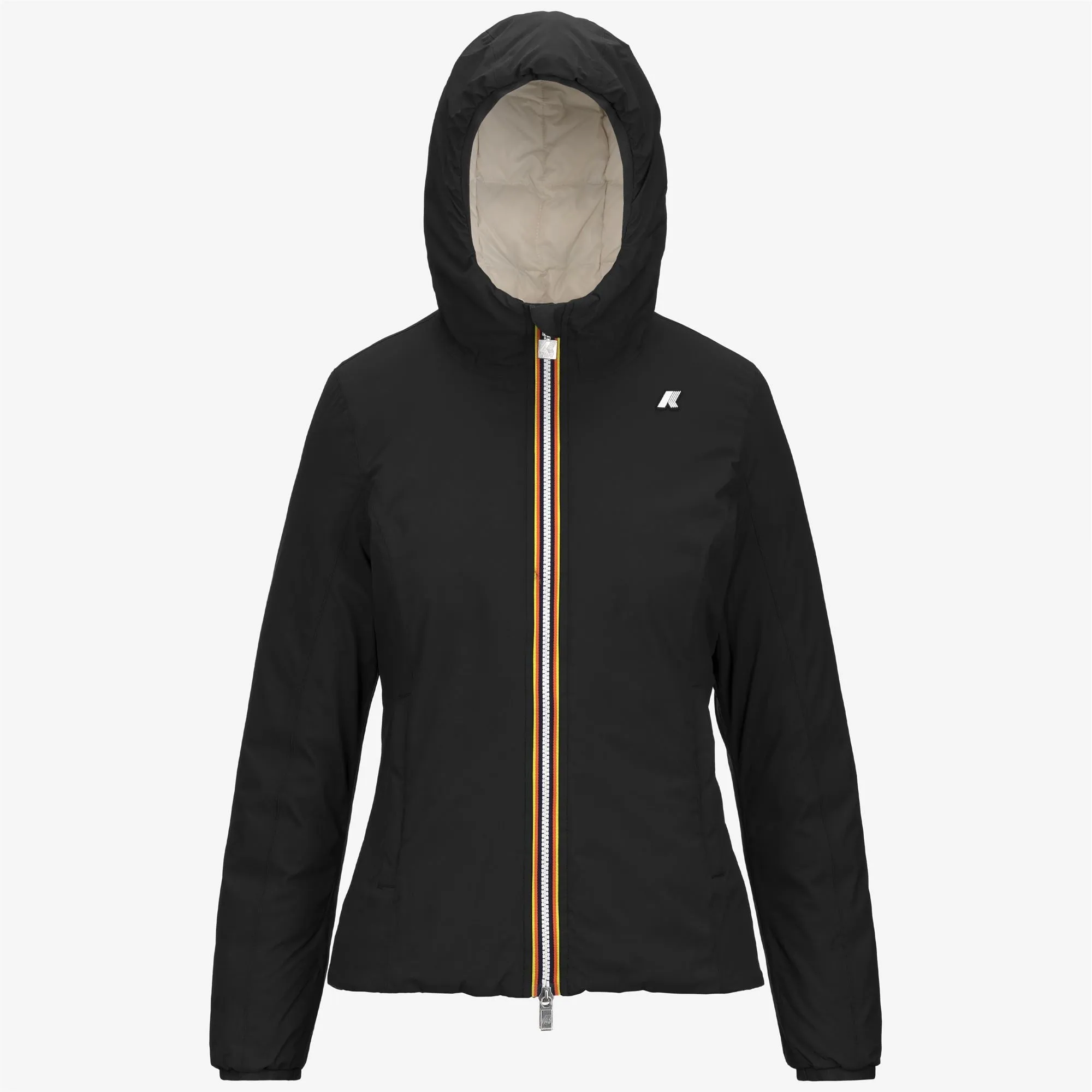 LILY ST THERMO DOUBLE - Jackets - Short - Woman - Black Pure-White Gardenia sold by K-Way