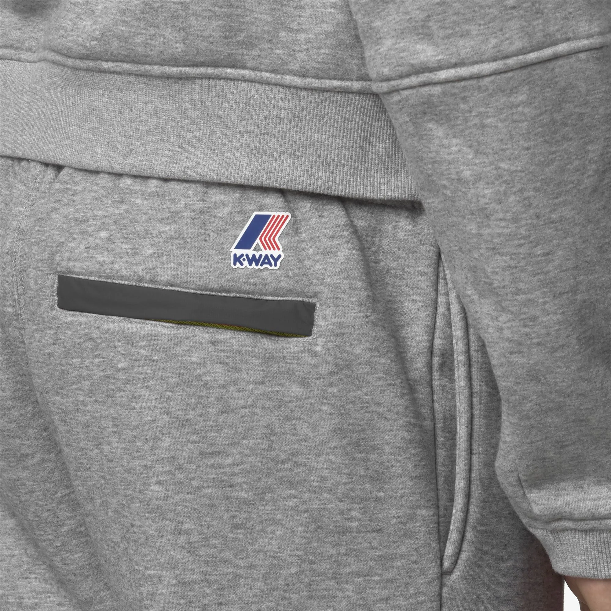 PHILBERT BRUSHED PC - Pants - Sport Trousers - Unisex - Grey Melange Mid sold by K-Way product image thumbnail 2