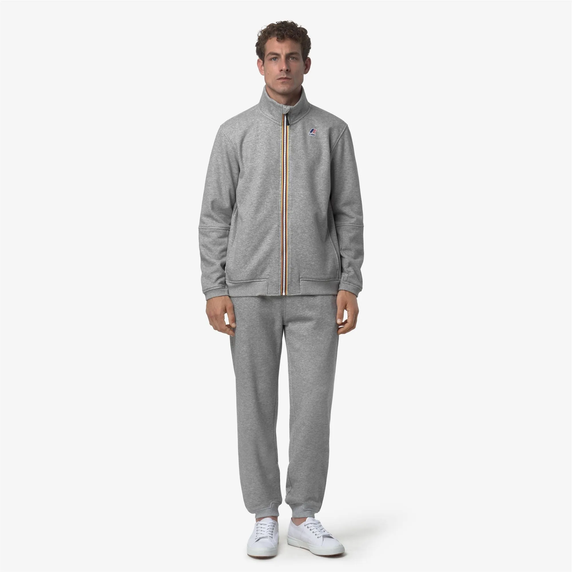 PHILBERT BRUSHED PC - Pants - Sport Trousers - Unisex - Grey Melange Mid sold by K-Way product image thumbnail 3