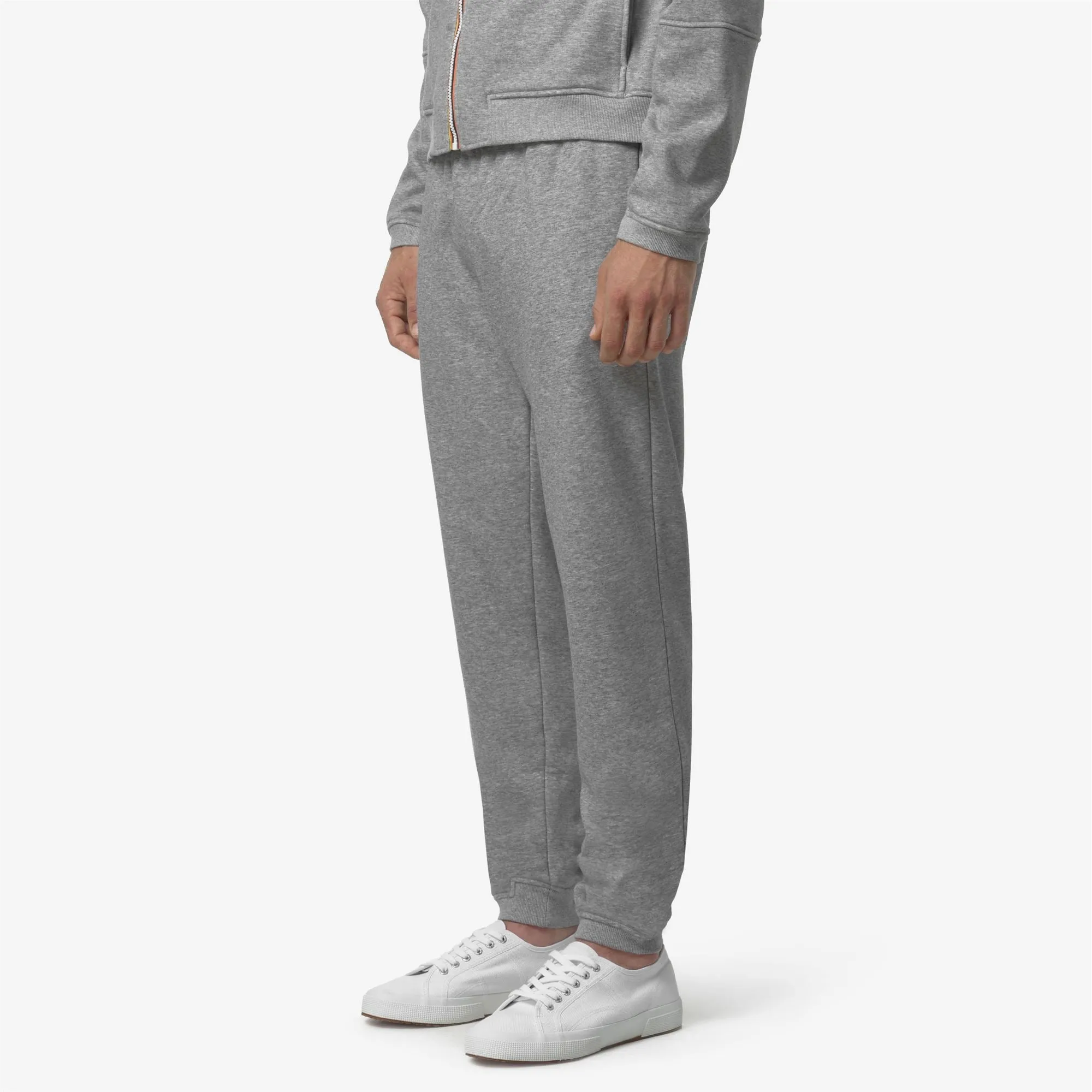 PHILBERT BRUSHED PC - Pants - Sport Trousers - Unisex - Grey Melange Mid sold by K-Way product image thumbnail 4