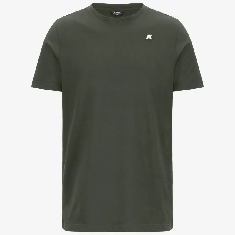 ODOM JERSEY PEACH - T-Shirts & Top - T-Shirt - Man - GREEN BLACKISH made by K-Way