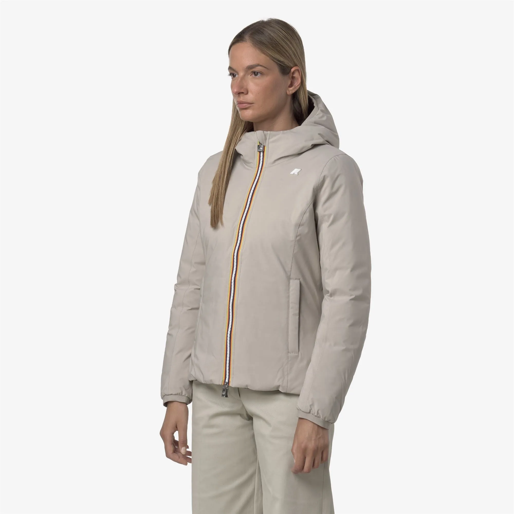 LILY ST THERMO DOUBLE - Jackets - Short - Woman - Beige Cashmere-Black Olive sold by K-Way product image thumbnail 5