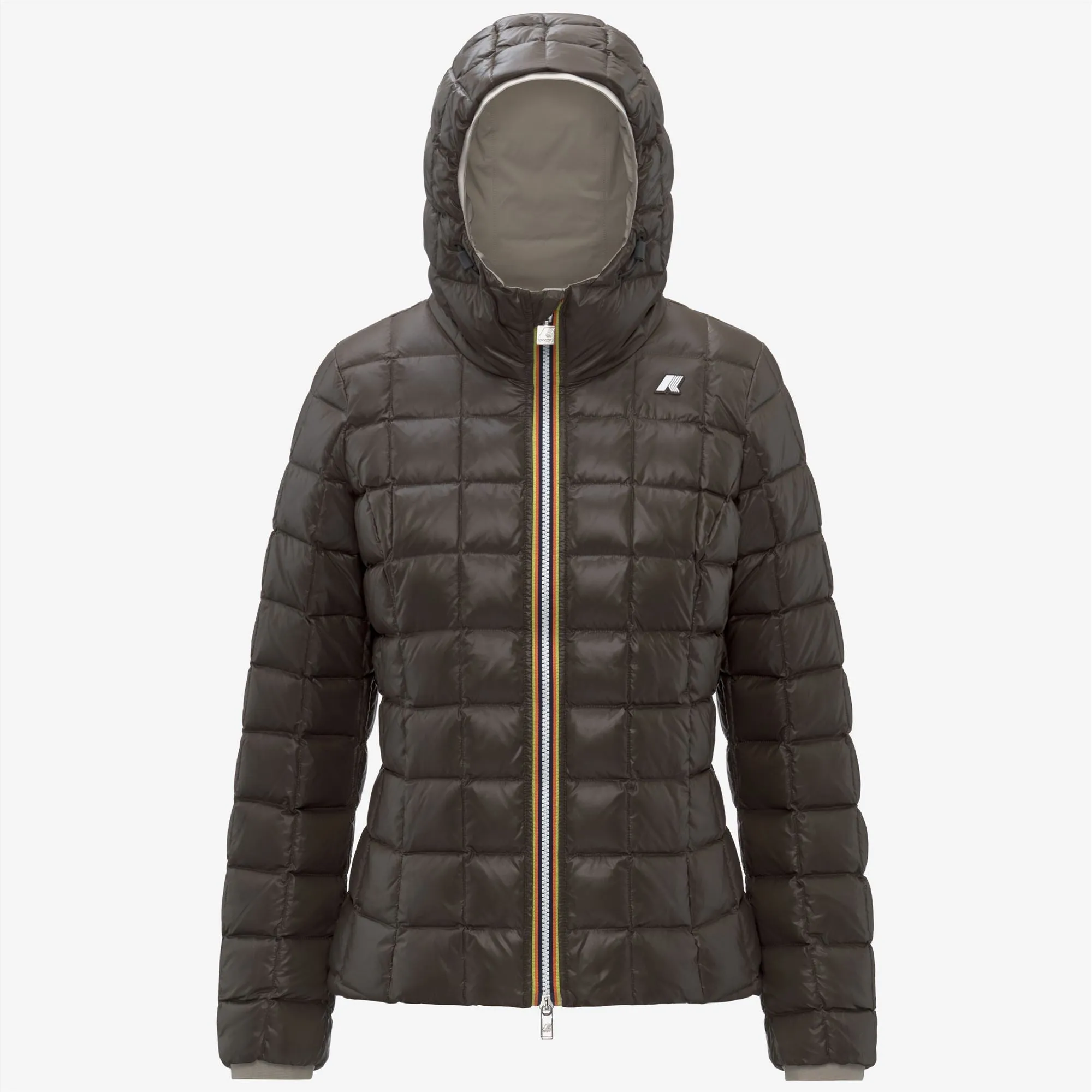 LILY ST THERMO DOUBLE - Jackets - Short - Woman - Beige Cashmere-Black Olive sold by K-Way product image thumbnail 2