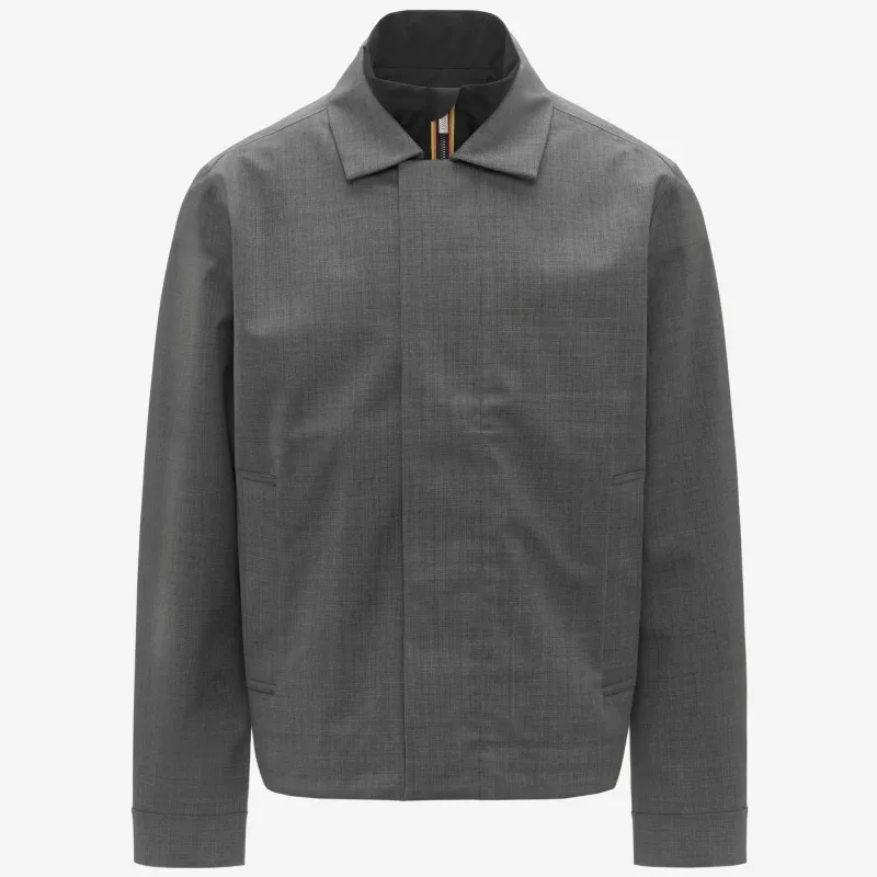 LOUIR 3L WOOL - Jackets - Short - Man - Grey Shadow Dk GRISAILLE made by K-Way