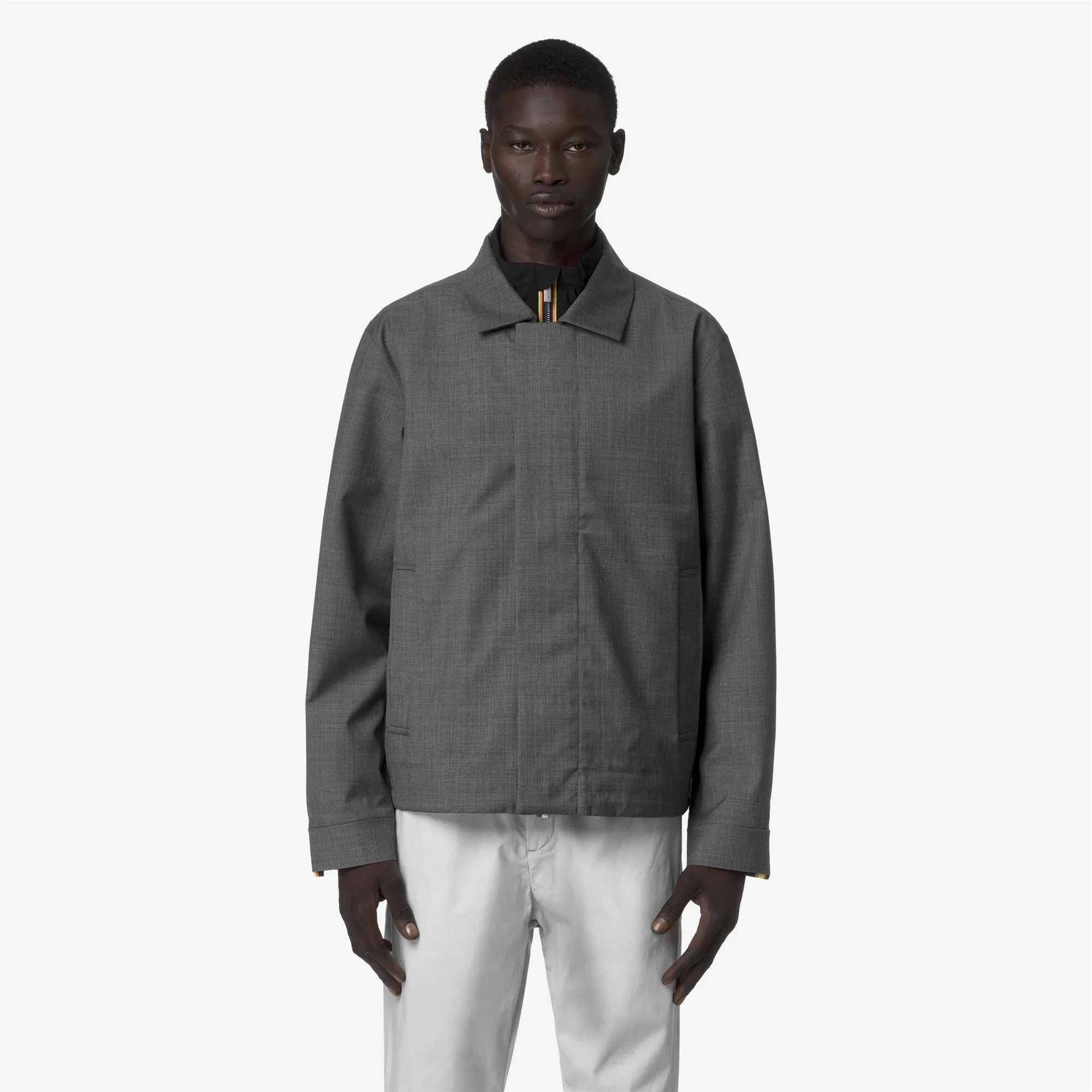 LOUIR 3L WOOL - Jackets - Short - Man - Grey Shadow Dk GRISAILLE sold by K-Way product image thumbnail 5