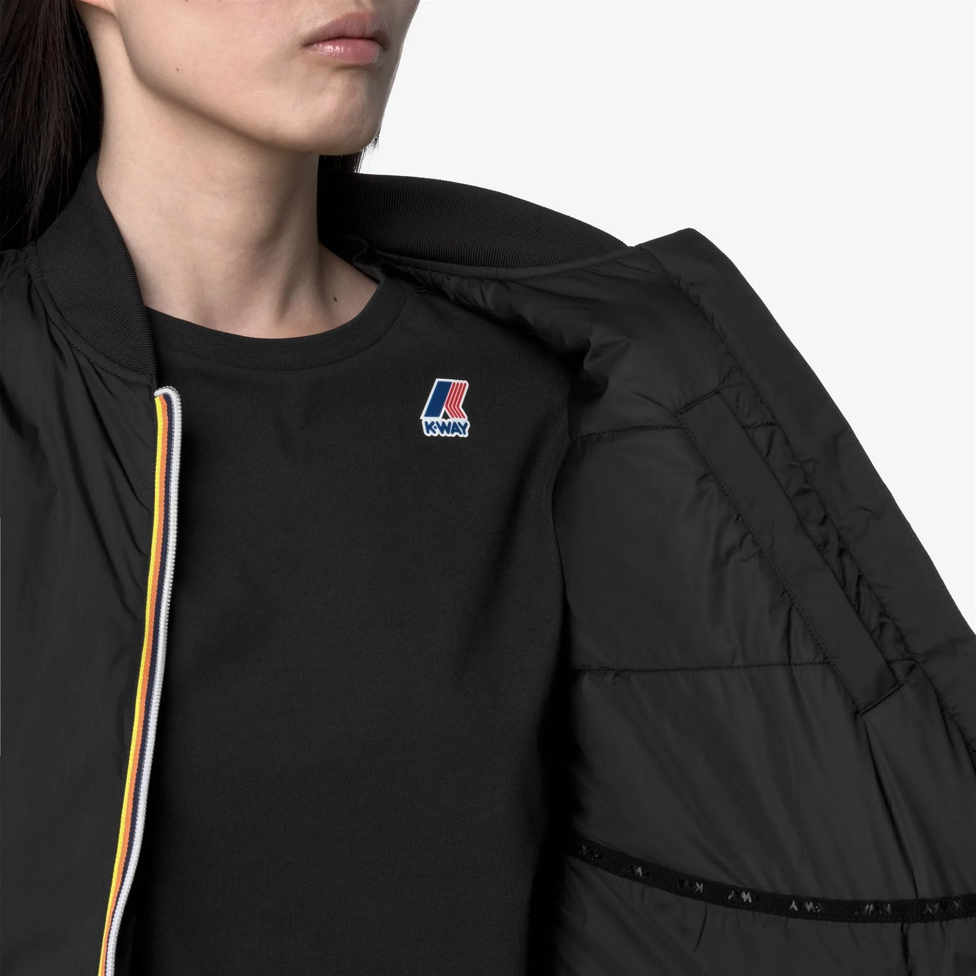 LE VRAI 4.0 AZELIE WARM - Jackets - Short - Woman - Black Pure sold by K-Way product image thumbnail 3