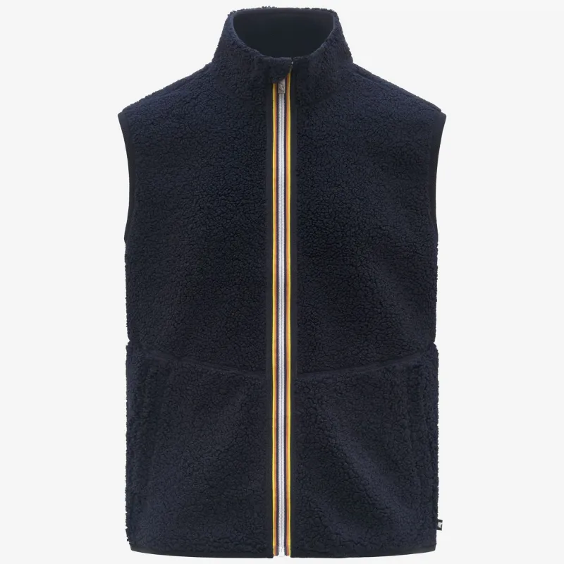YANNICK SHERPA POLAR DOUBLE - Fleece - Vest - Man - Blue Depth-Blue Depth sold by K-Way