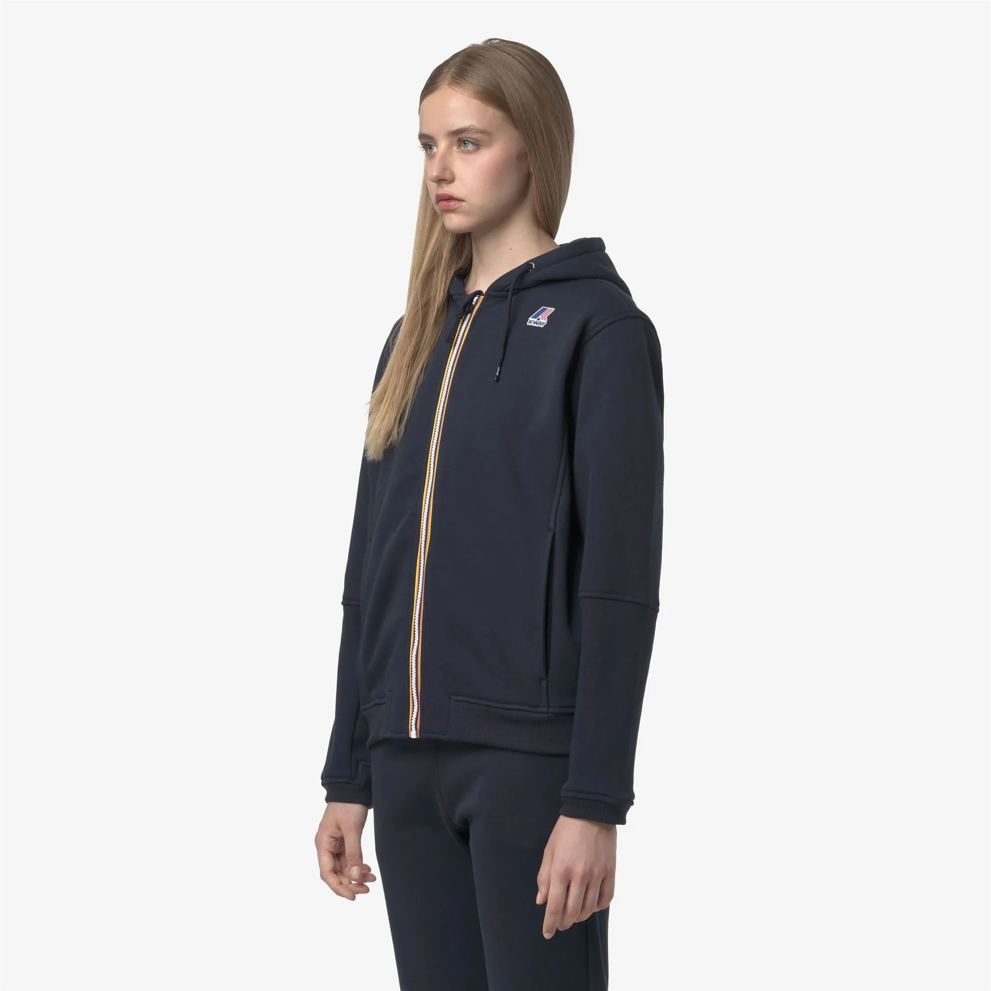 PROSPER BRUSHED PC - Fleece - Hoodie Full Zip - Unisex - Blue Depth sold by K-Way product image thumbnail 4
