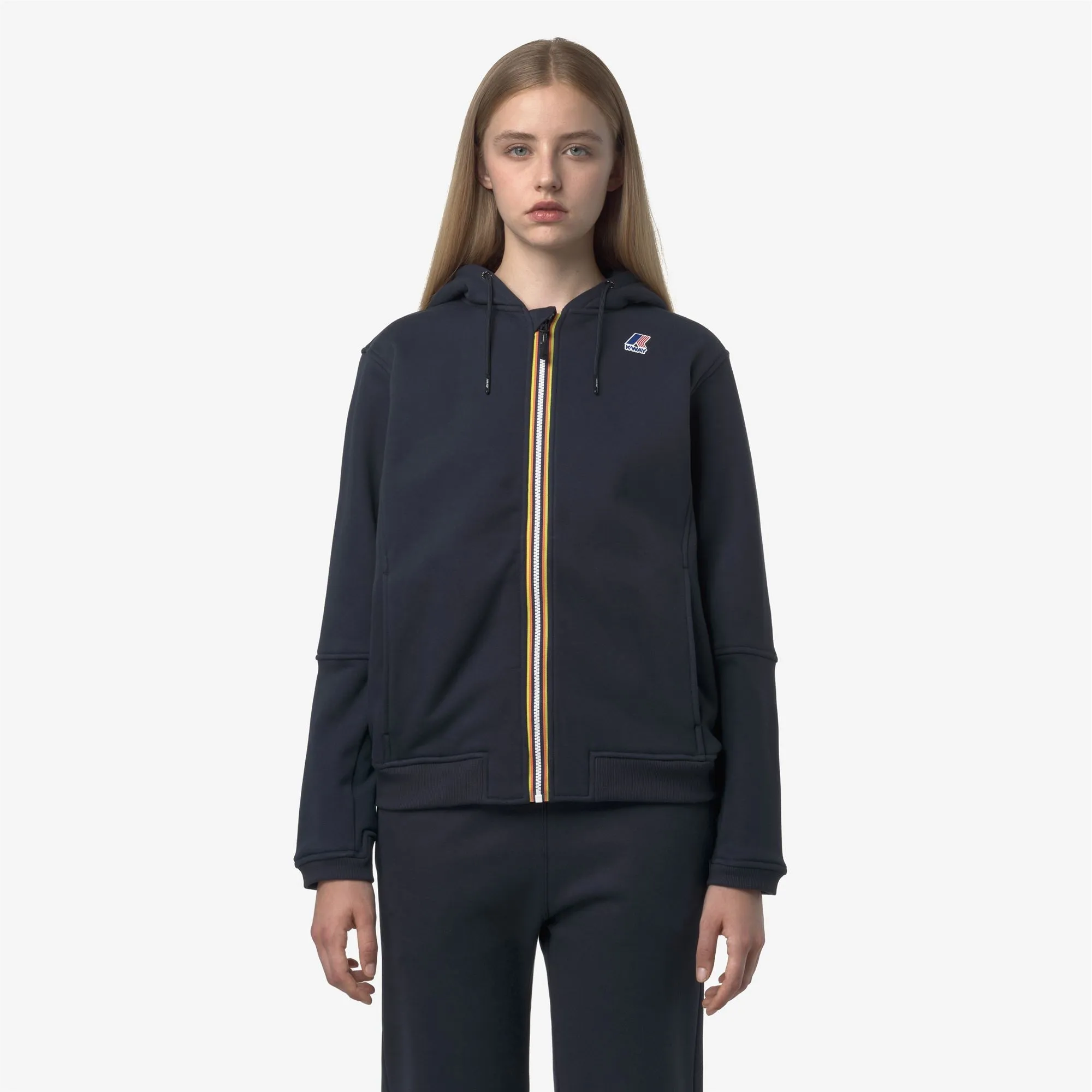 PROSPER BRUSHED PC - Fleece - Hoodie Full Zip - Unisex - Blue Depth sold by K-Way product image thumbnail 3