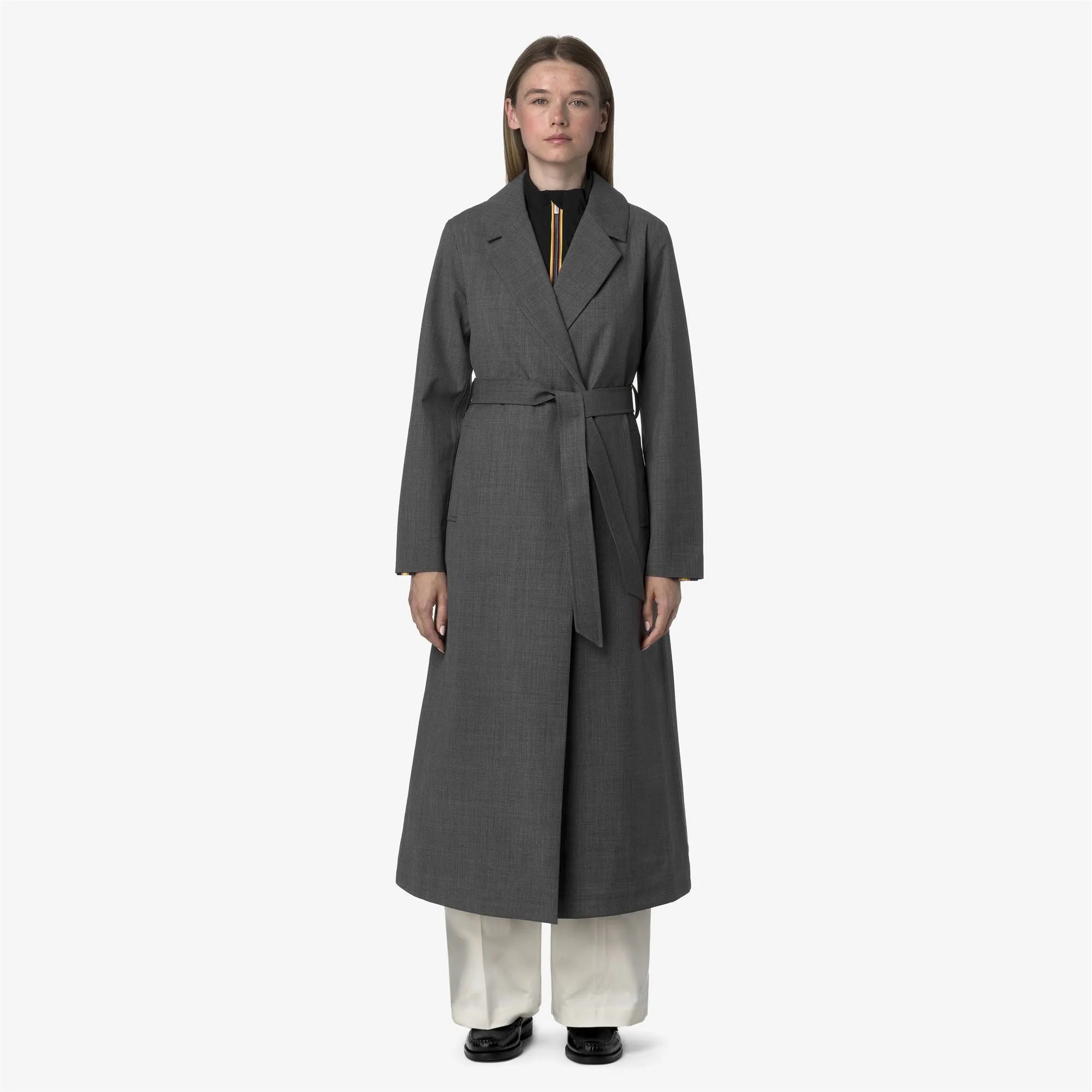 JORANCE 3L WOOL GRISAILLE - Jackets - Long - Woman - Grey Shadow Dk GRISAILLE sold by K-Way product image thumbnail 5