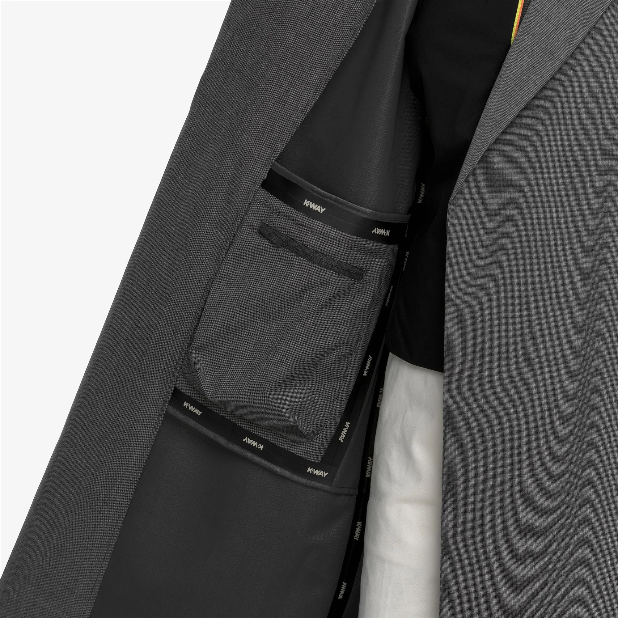 JORANCE 3L WOOL GRISAILLE - Jackets - Long - Woman - Grey Shadow Dk GRISAILLE sold by K-Way product image thumbnail 3