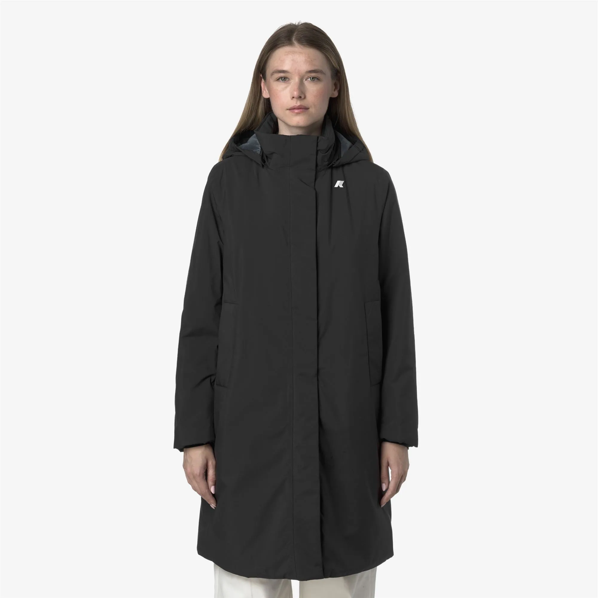 SONJA SOFT TOUCH MARMOTTA - Jackets - Long - Woman - Black Pure-Blue Airforce sold by K-Way product image thumbnail 4