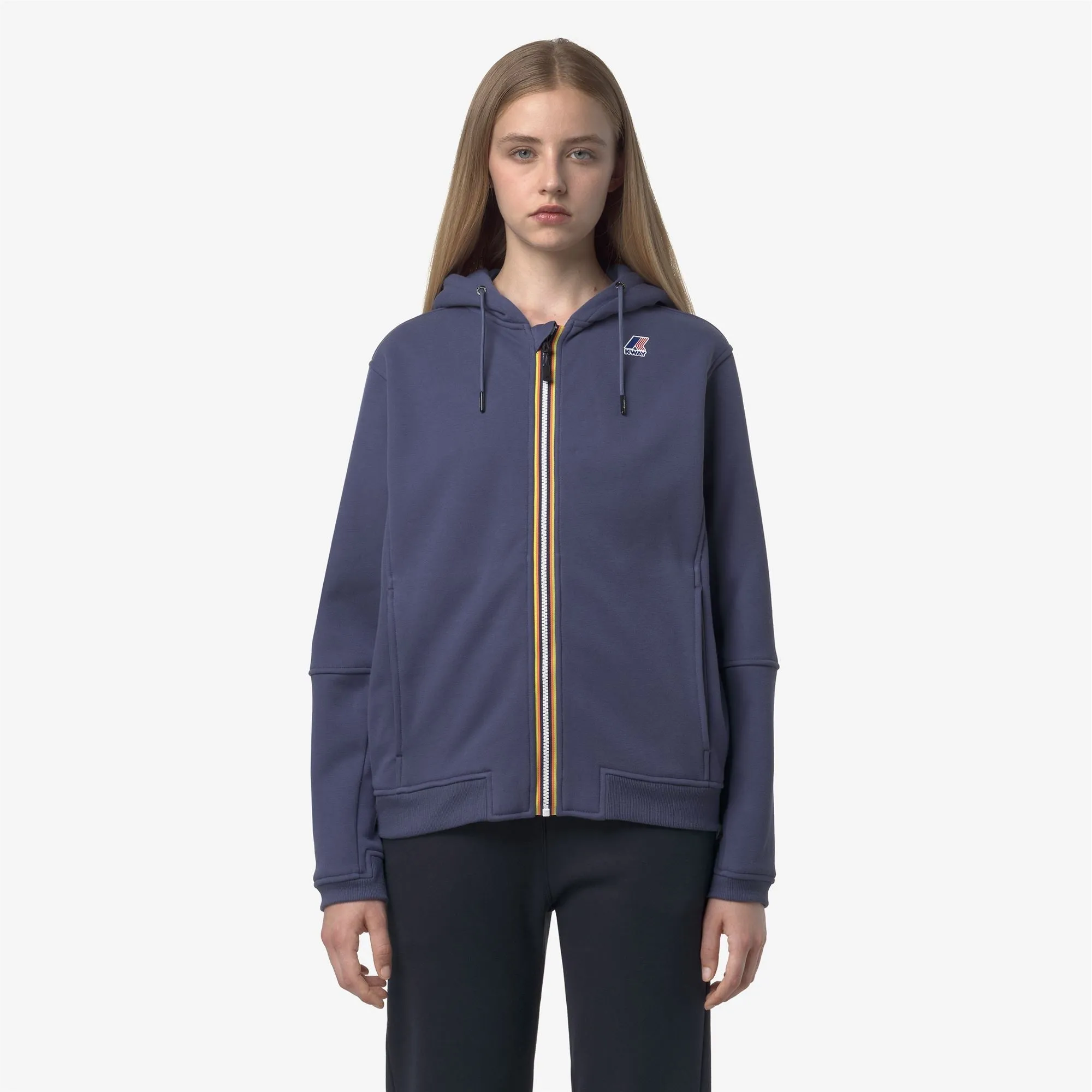 PROSPER BRUSHED PC - Fleece - Hoodie Full Zip - Unisex - Blue Deep Cobalt sold by K-Way product image thumbnail 3