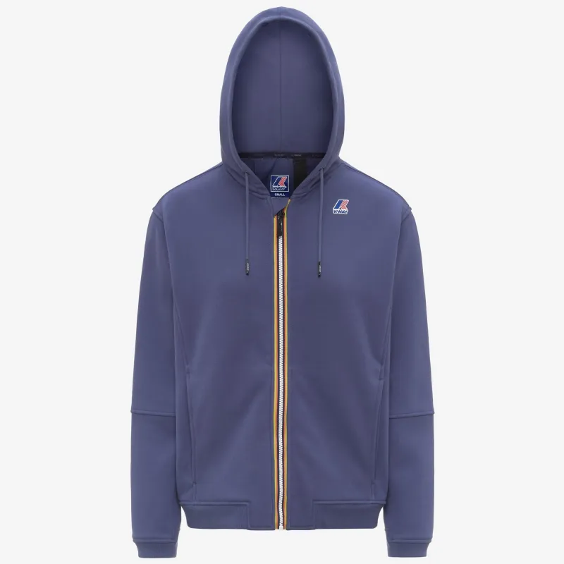 PROSPER BRUSHED PC - Fleece - Hoodie Full Zip - Unisex - Blue Deep Cobalt made by K-Way
