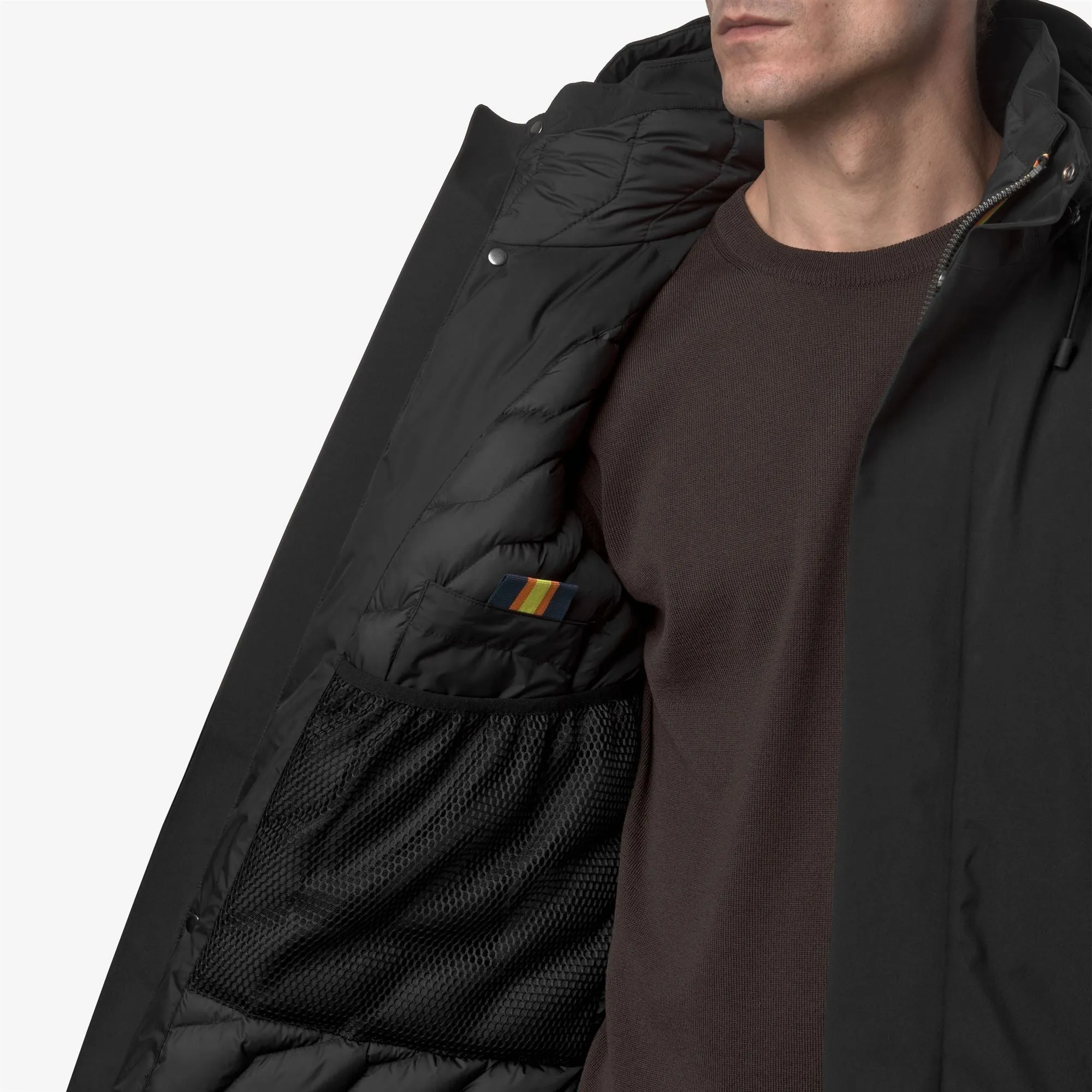 THOMAL BONDED PADDED - Jackets - 3/4 Length - Man - Black Pure-Black Pure sold by K-Way product image thumbnail 3