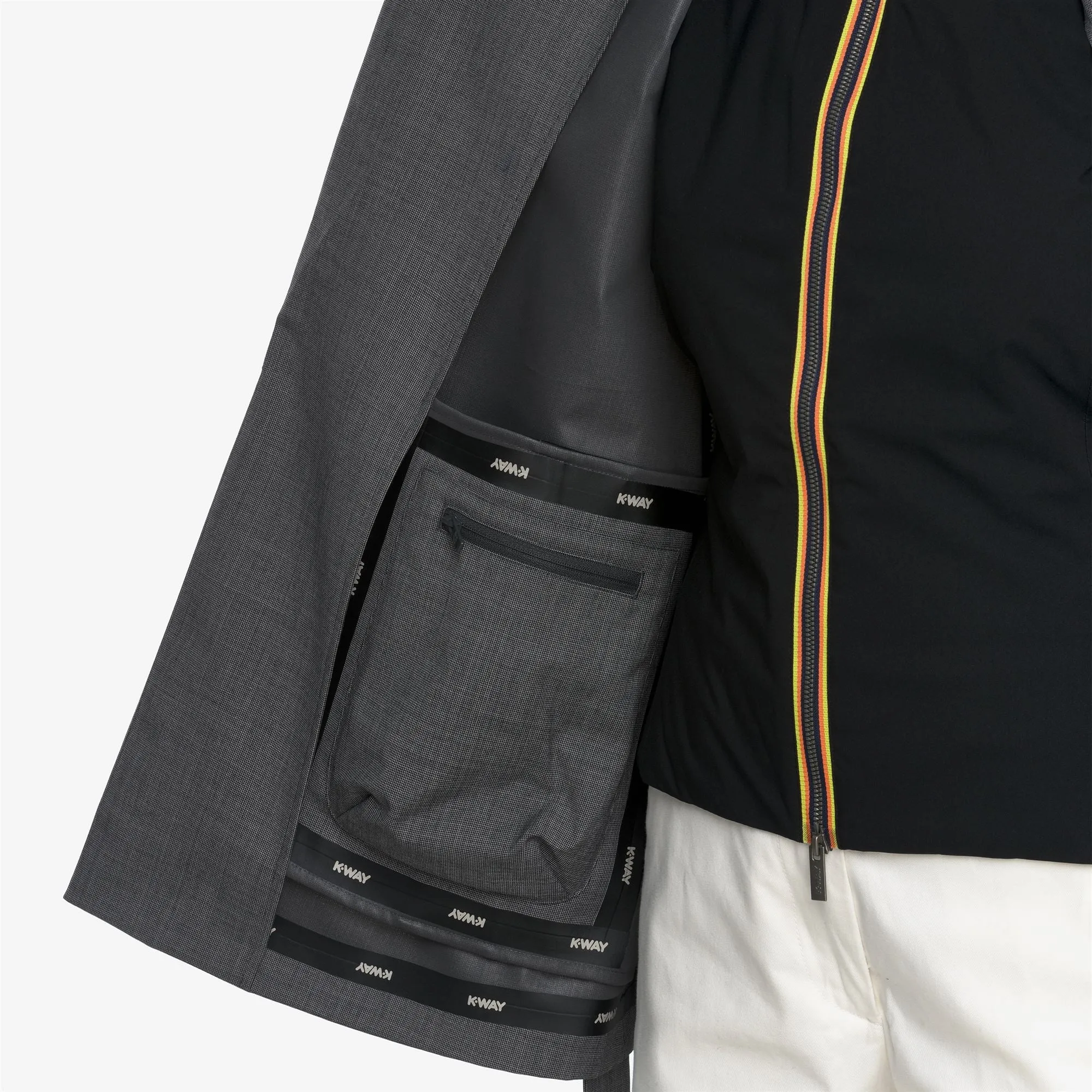 JORY 3L WOOL GRISAILLE - Jackets - Mid - Woman - Grey Shadow Dk GRISAILLE sold by K-Way product image thumbnail 3