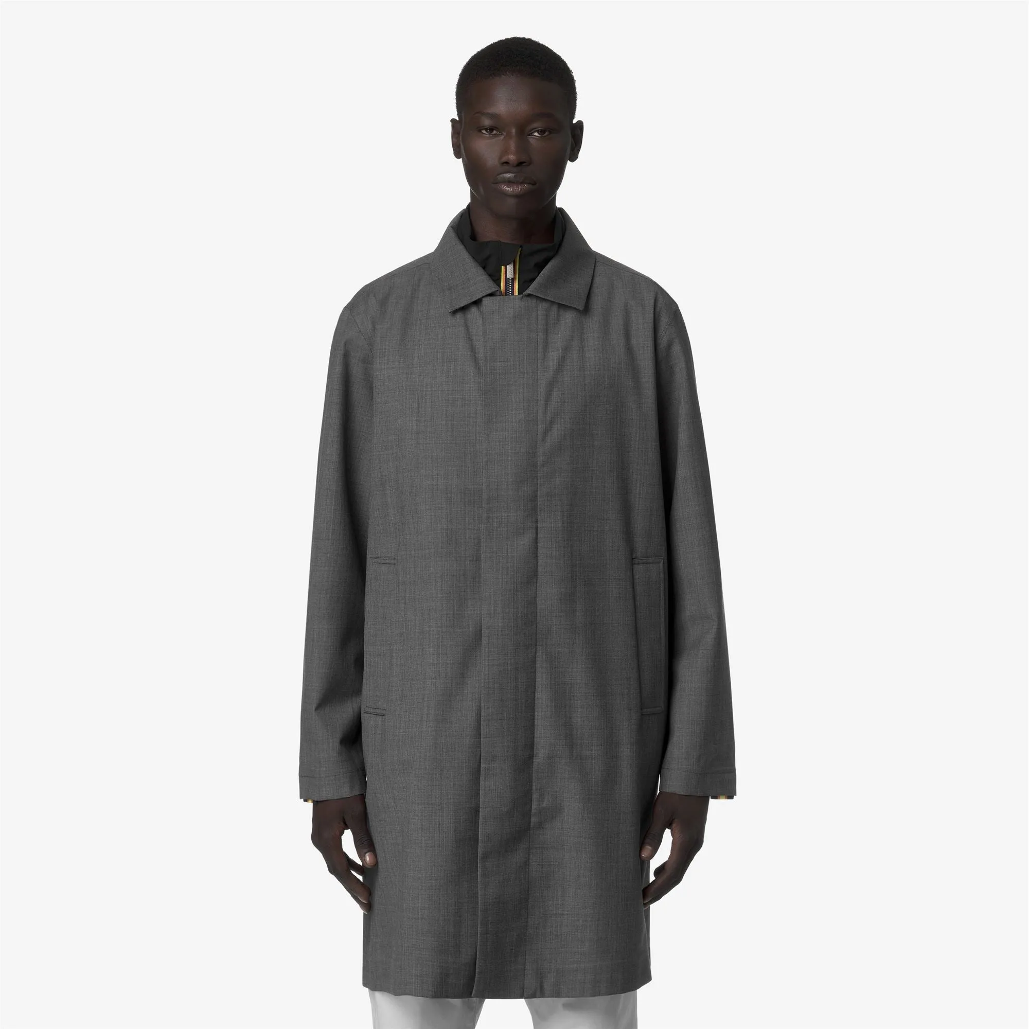 POIROL 3L WOOL - Jackets - 3/4 Length - Man - Grey Shadow Dk GRISAILLE sold by K-Way product image thumbnail 5