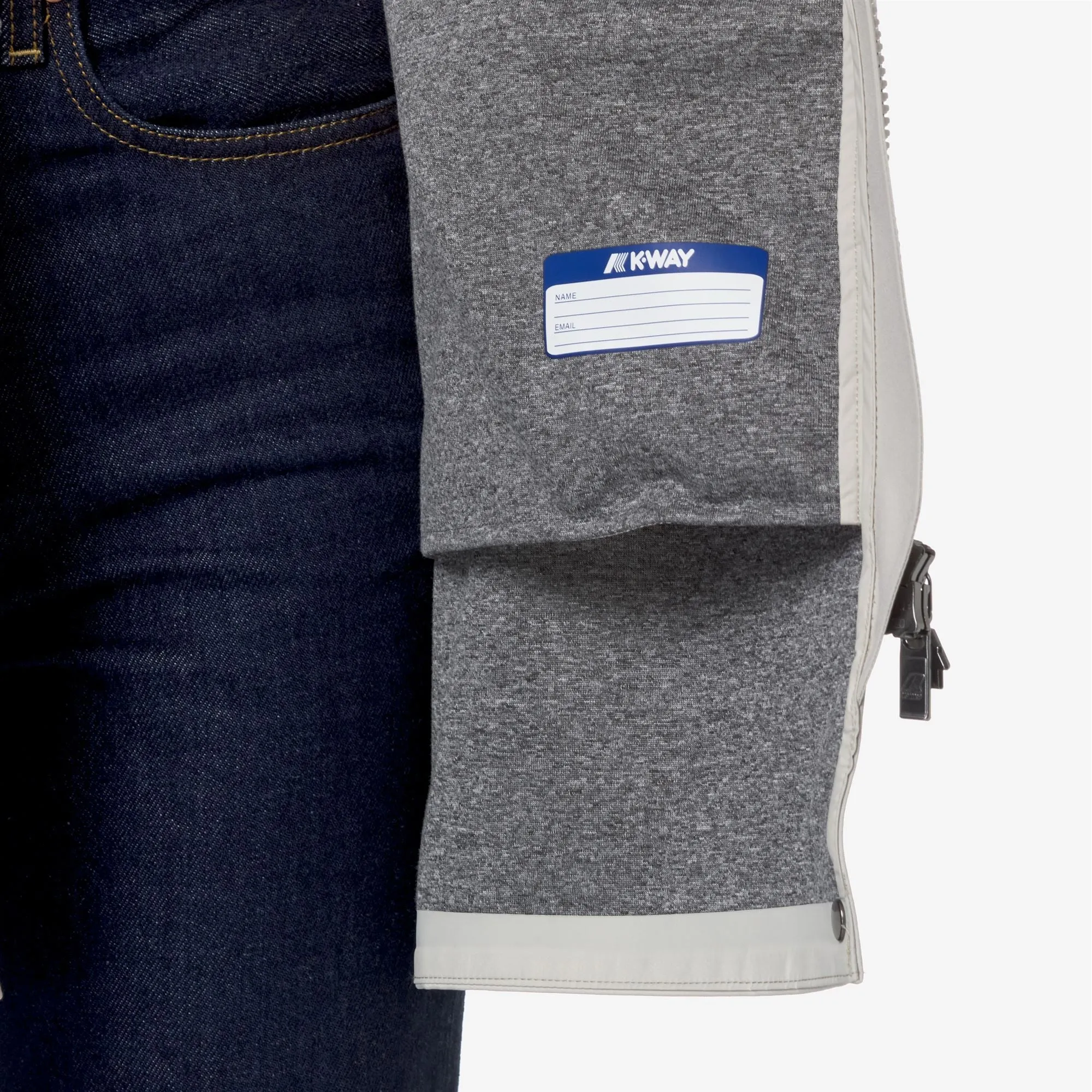 MATHY BONDED JERSEY - Jackets - Mid - Woman - BEIGE LT sold by K-Way product image thumbnail 2