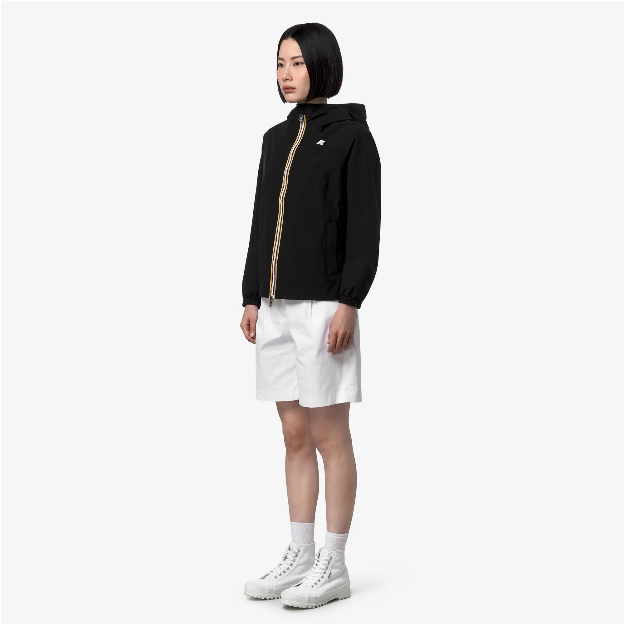 LIL 2.0 STRETCH POLY JERSEY - Jackets - Short - Woman - Black Pure-Black Pure sold by K-Way product image thumbnail 4